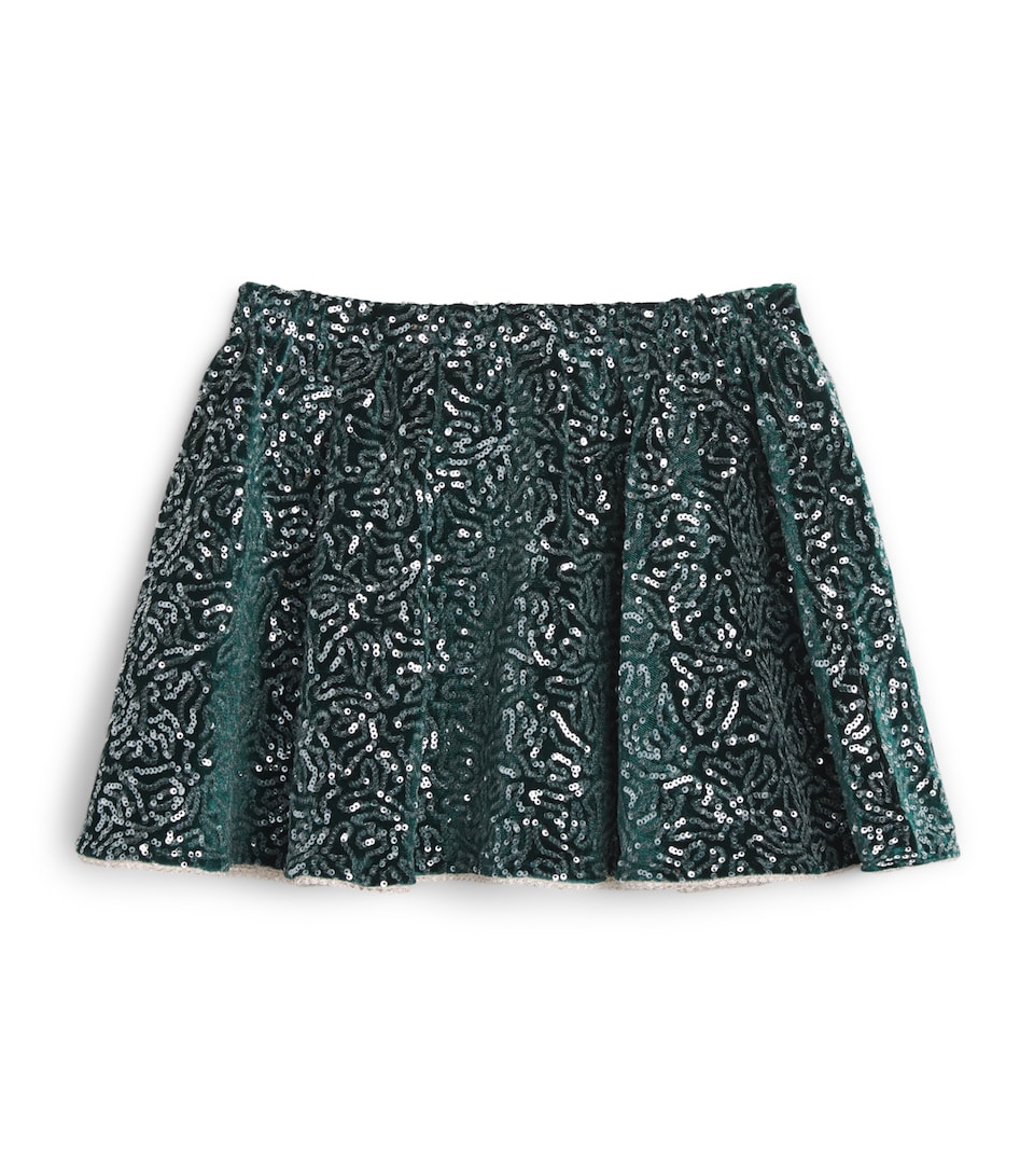 KONGES SLOJD Velvet Sequin Viola Skirt (3-10 Years)