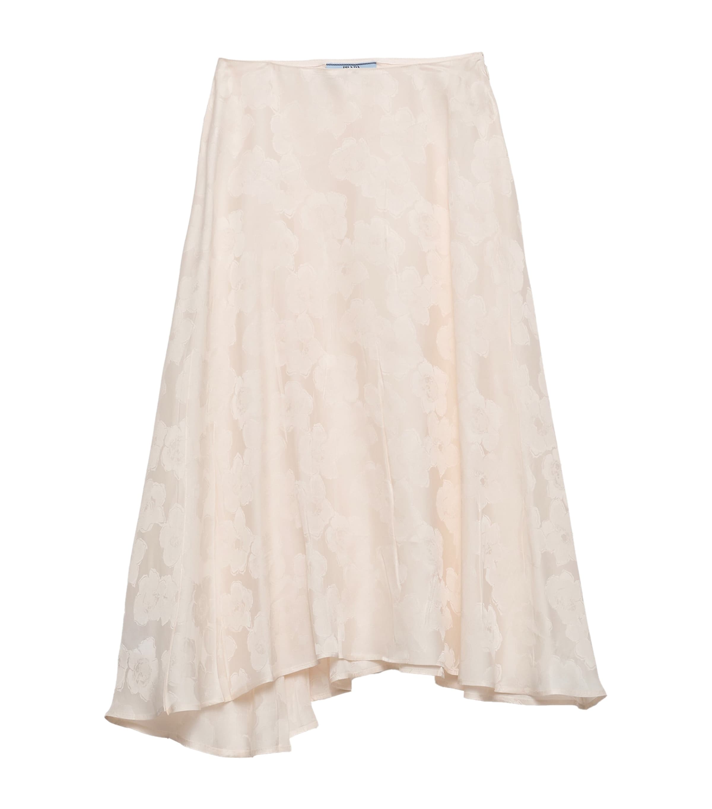 Jacquard Floral Midi Skirt