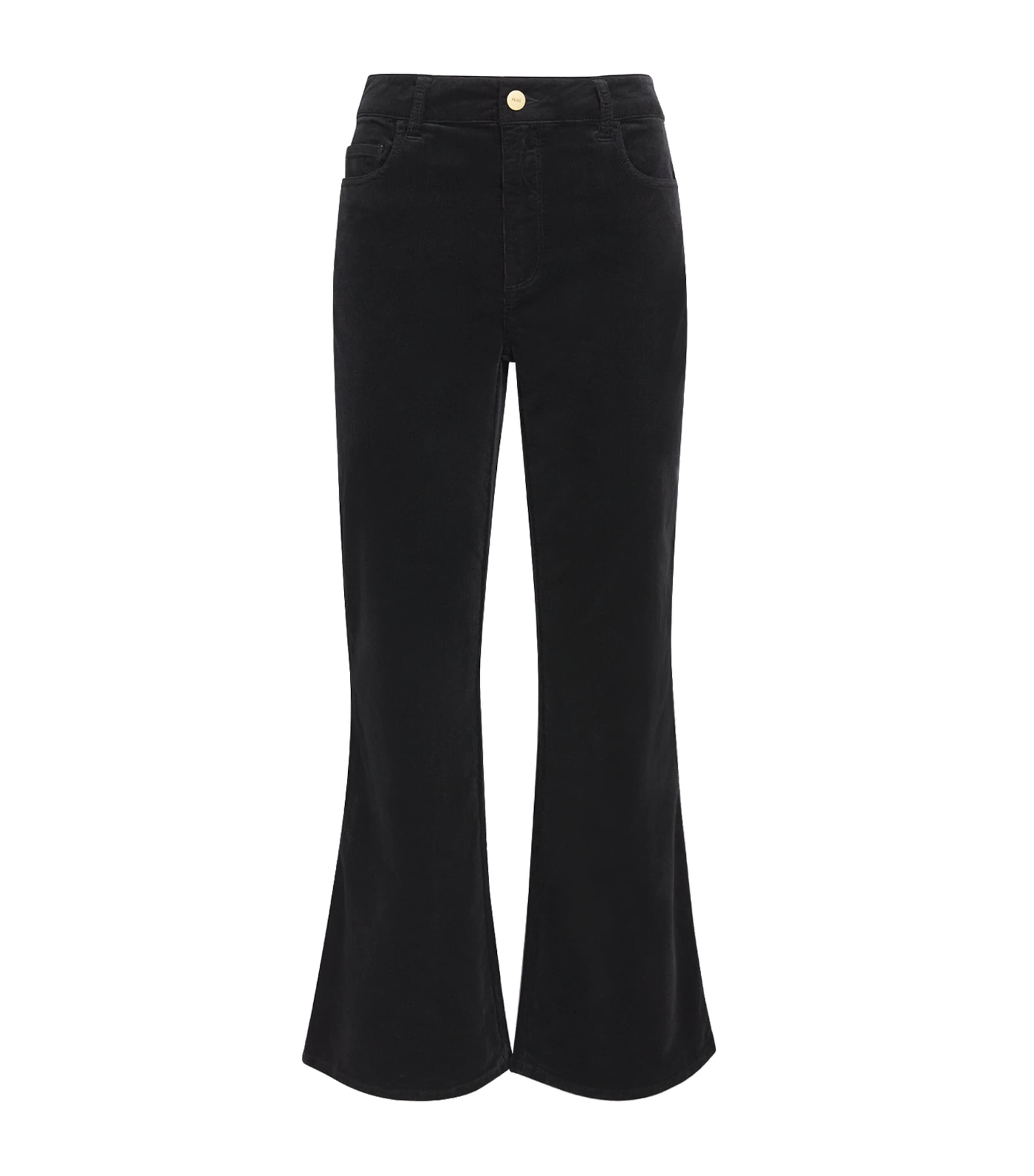 PAIGE Velvet Sofia Flared Jeans Black