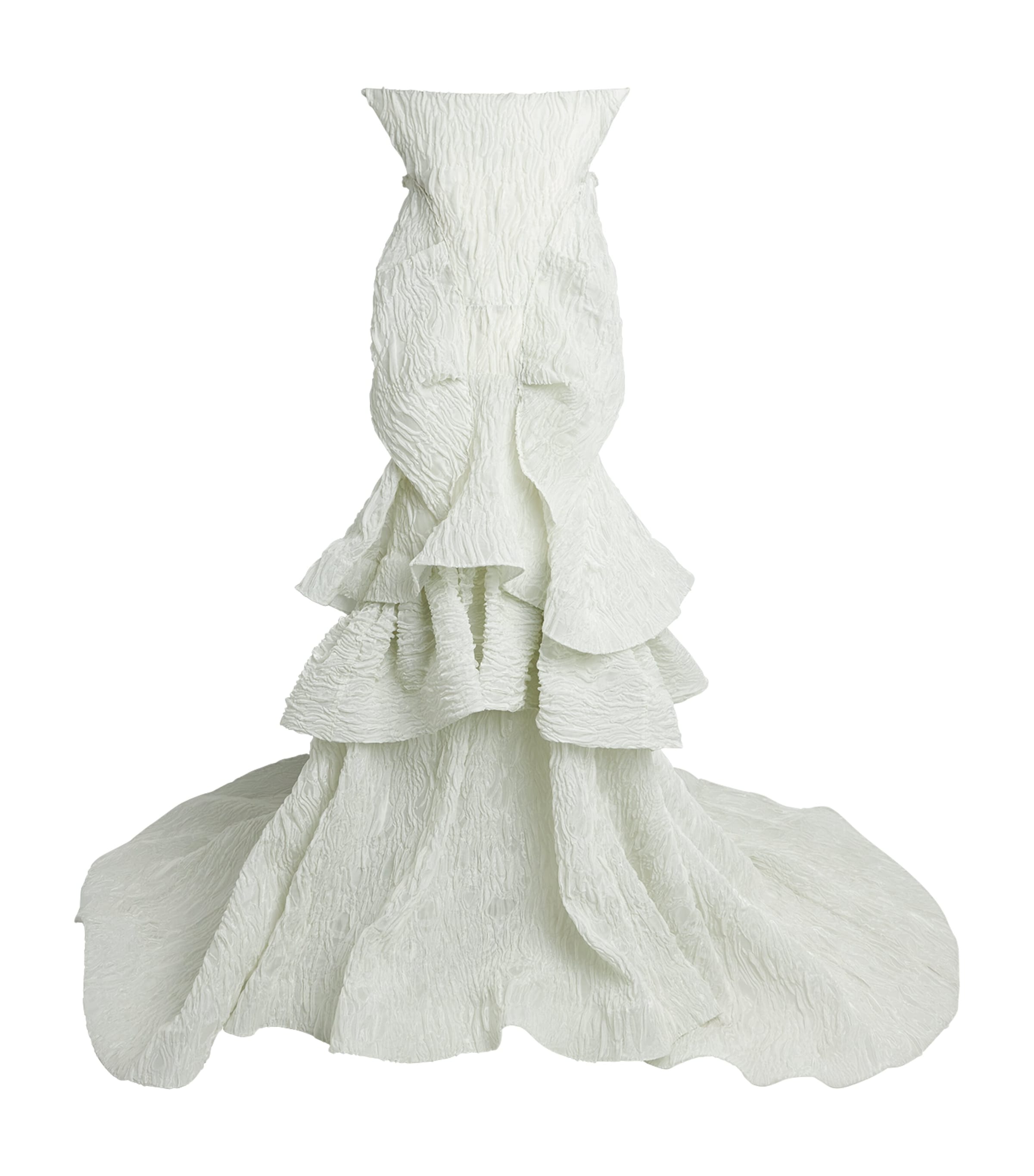Maticevski Womens Friesian Gown Crystalise White