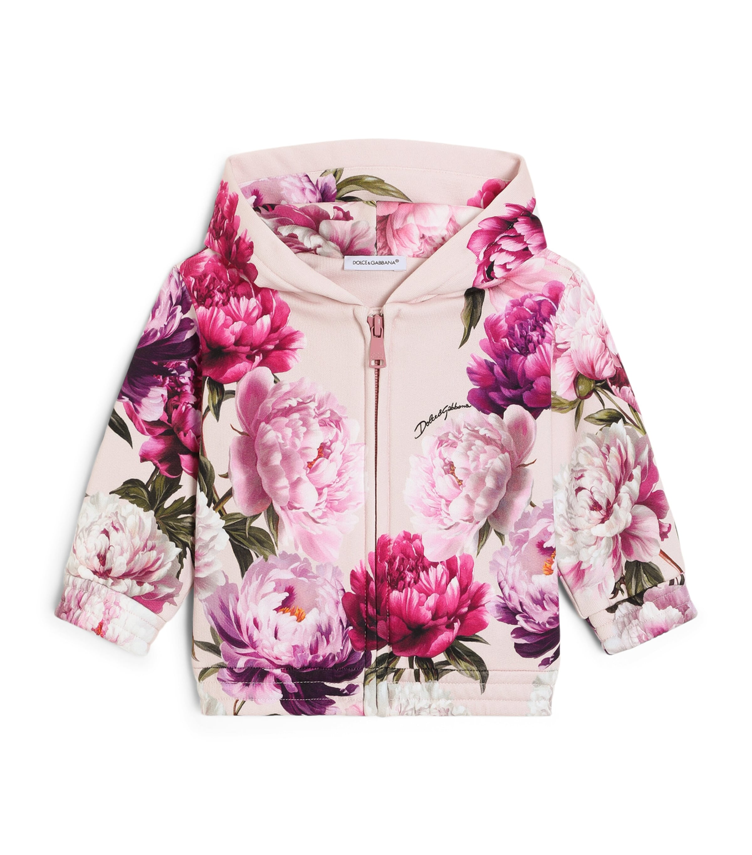 Dolce&Gabbana Kids Floral Hoodie (3-30 Months) Peonie F.ros