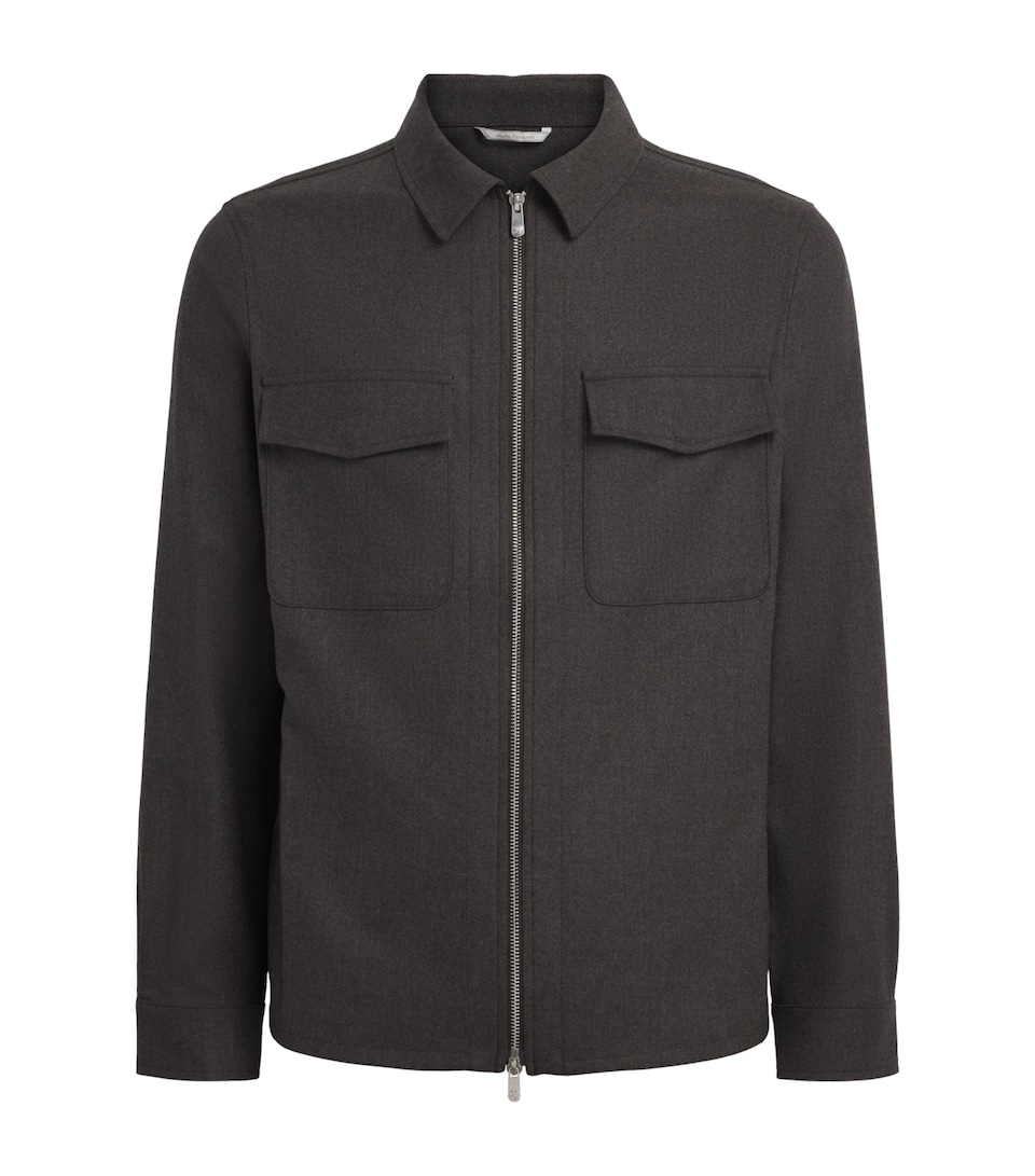 Marco Pescarolo Womens Cashmere 2-Way Zip Jacket Brown