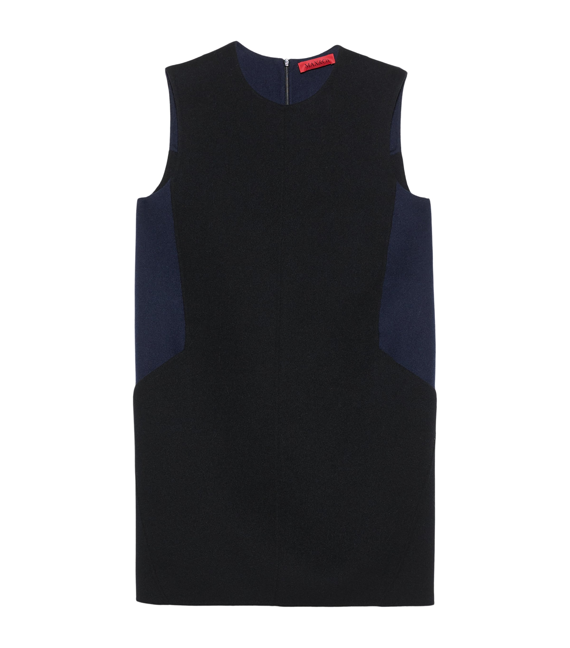 MAX&Co. Womens Virgin Wool Mini Dress Black