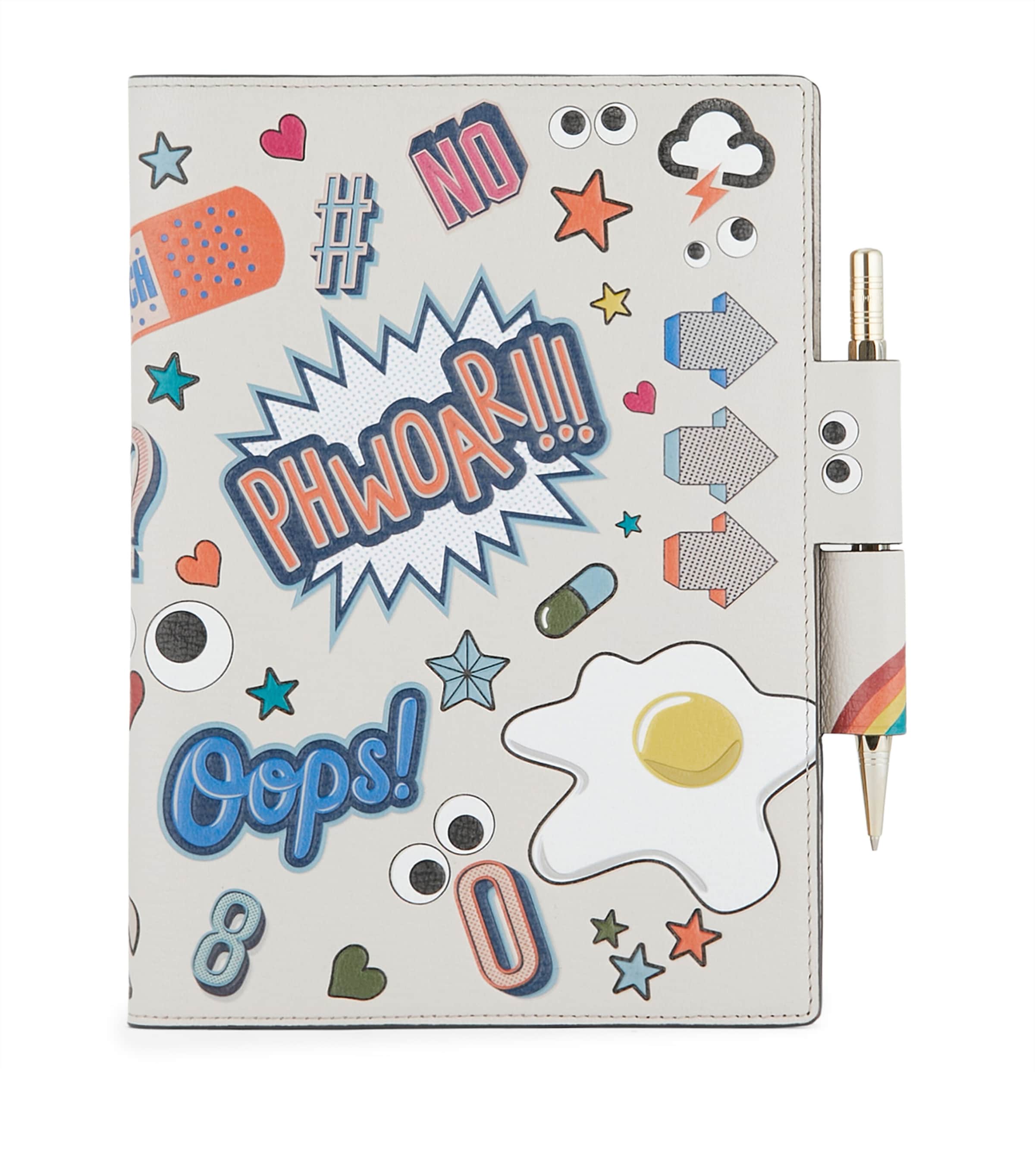 関税込☆ANYA HINDMARCH Leather A4 Wink Document Holder Wink A4 Document Sleeve | Anya Hindmarch US