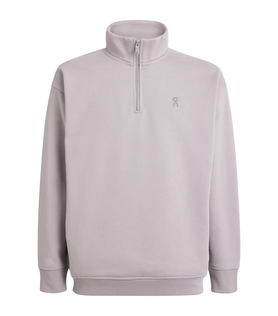 Cotton-Blend Club Collective Quarter-Zip Sweatshirt
