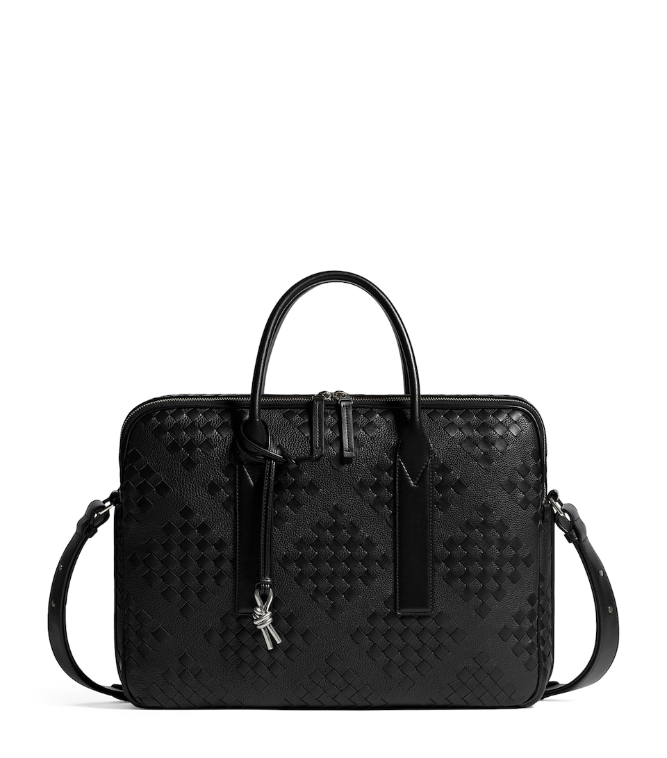 Bottega Veneta Leather Getaway Briefcase