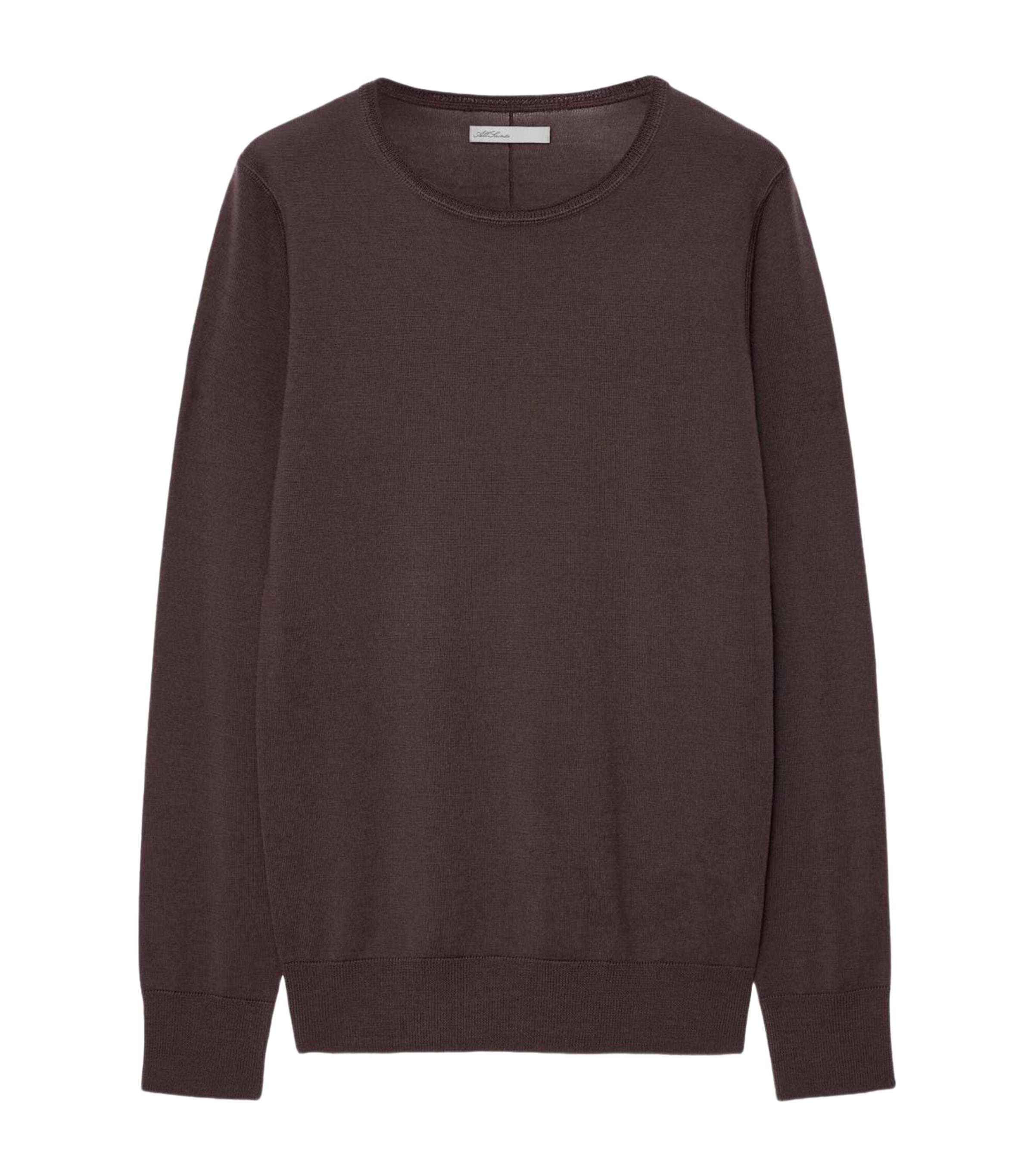 AllSaints Womens Merino Wool Coyte Sweater Vino Purple