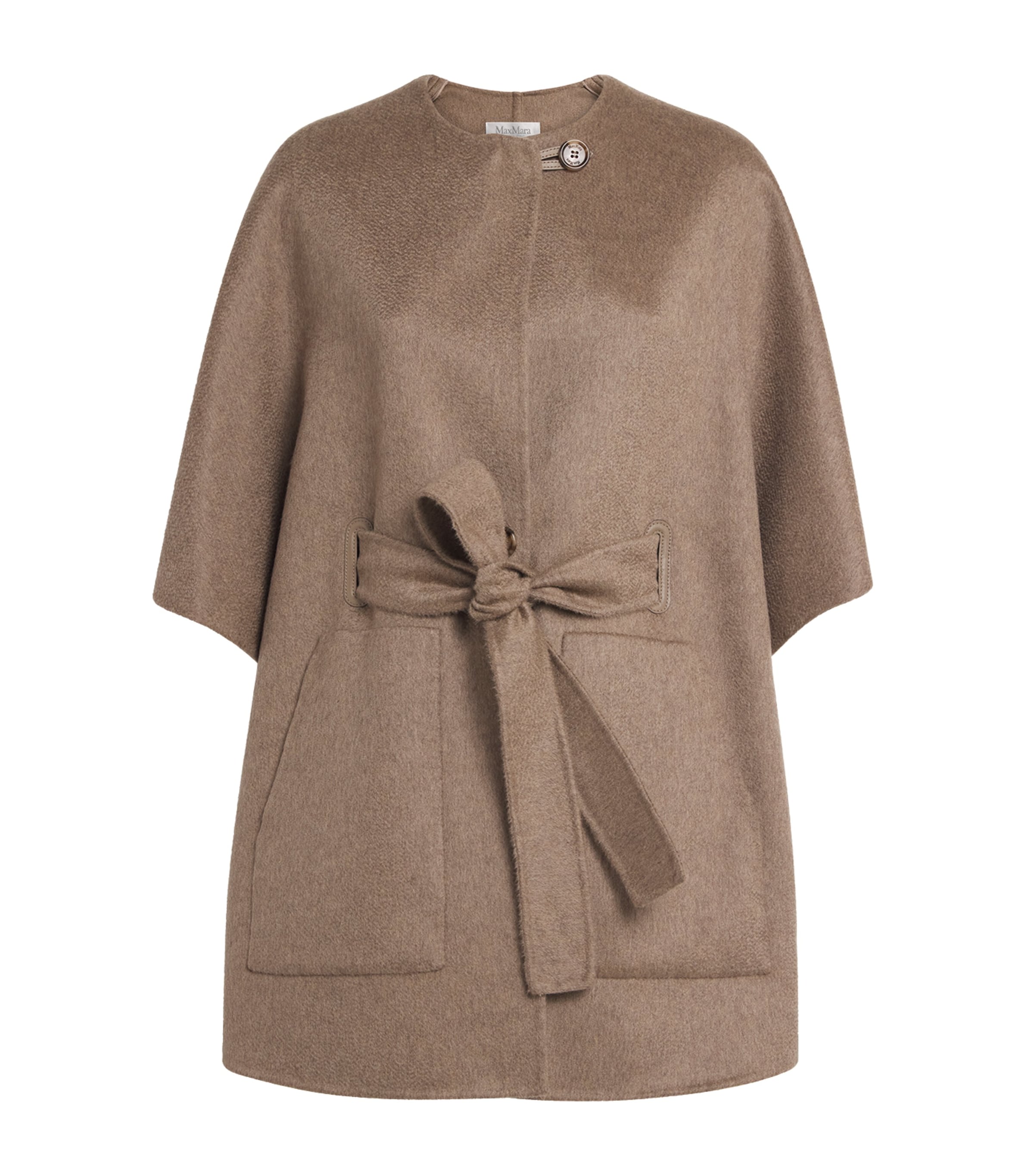 Cashmere Belted Cape