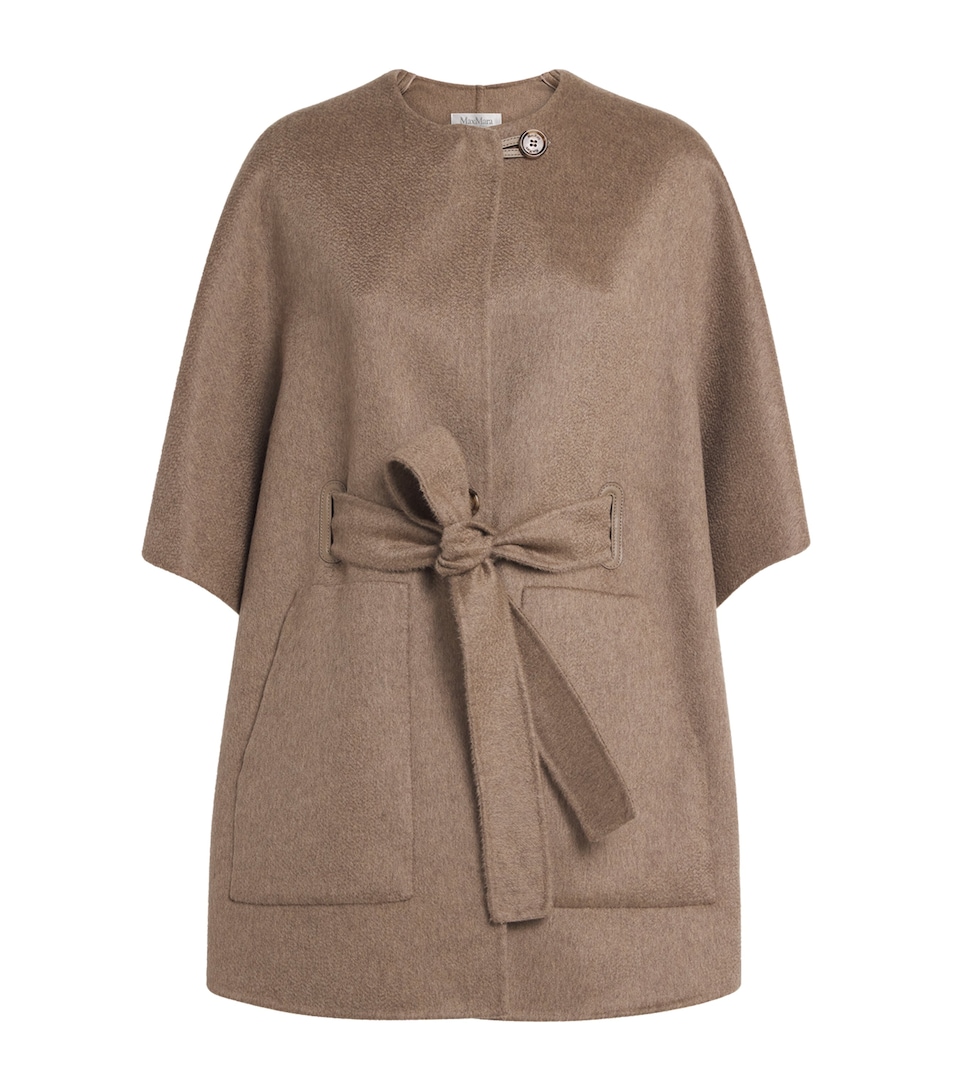 Cashmere Belted Cape