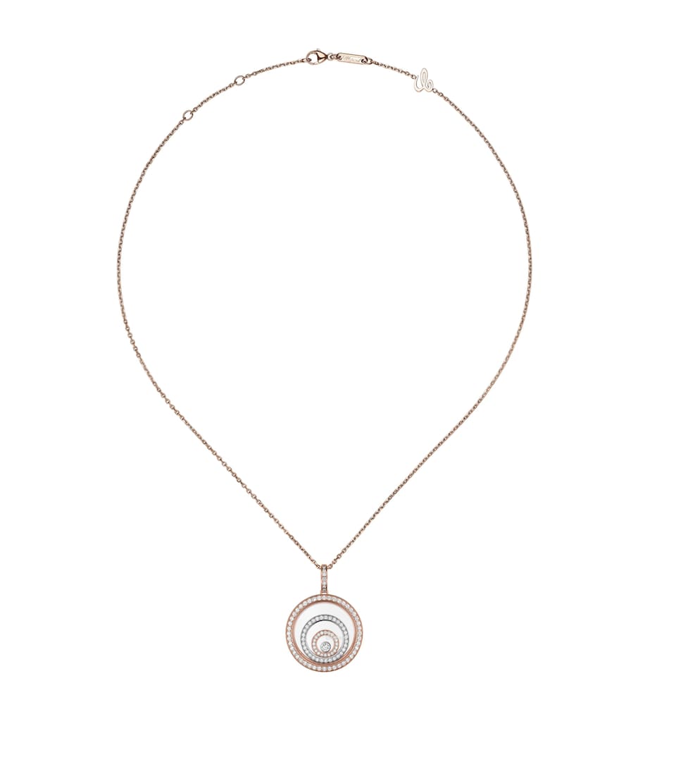 Mixed Gold and Diamond Happy Spirit Necklace