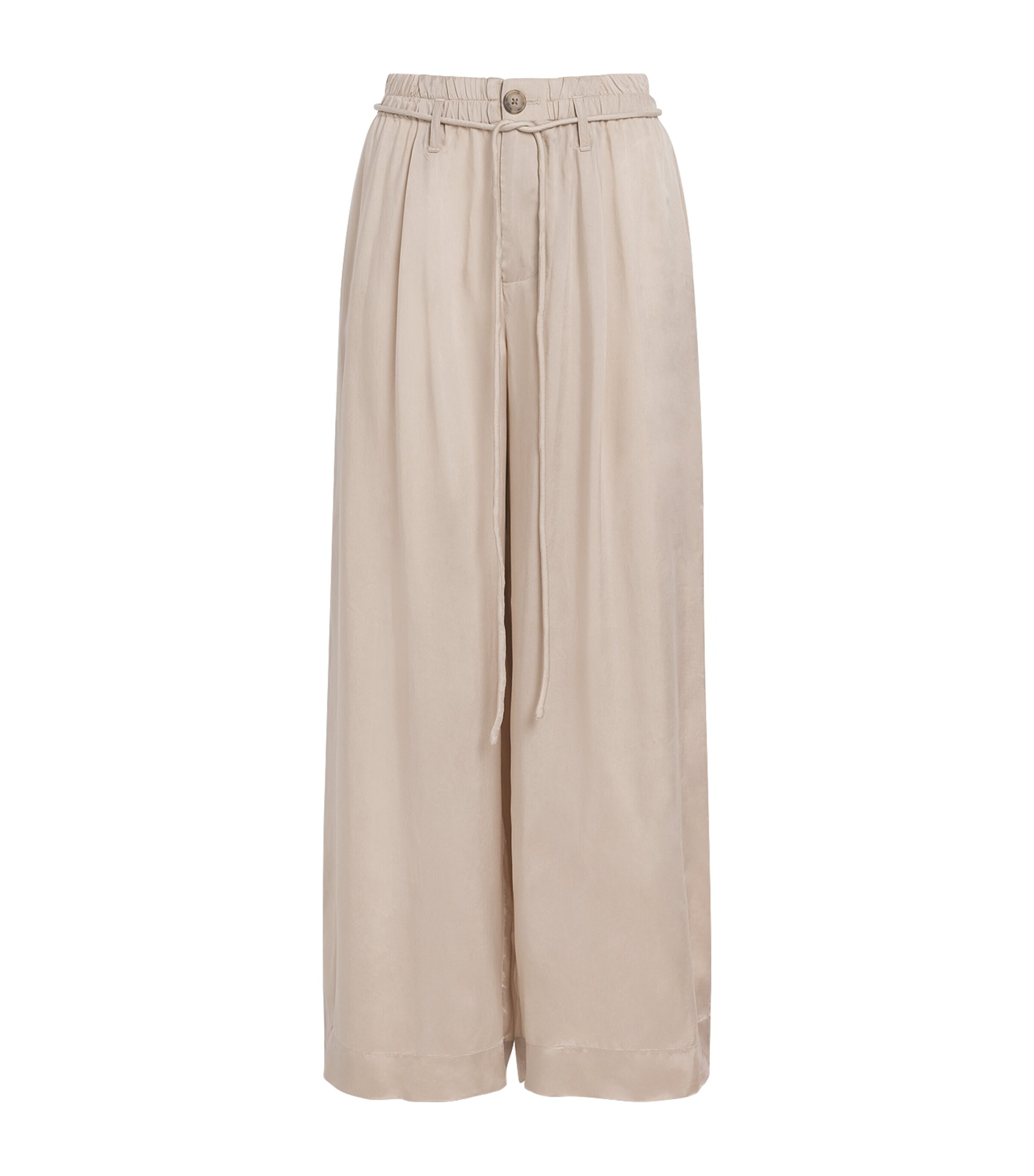 Sanded Wide-Leg Trousers