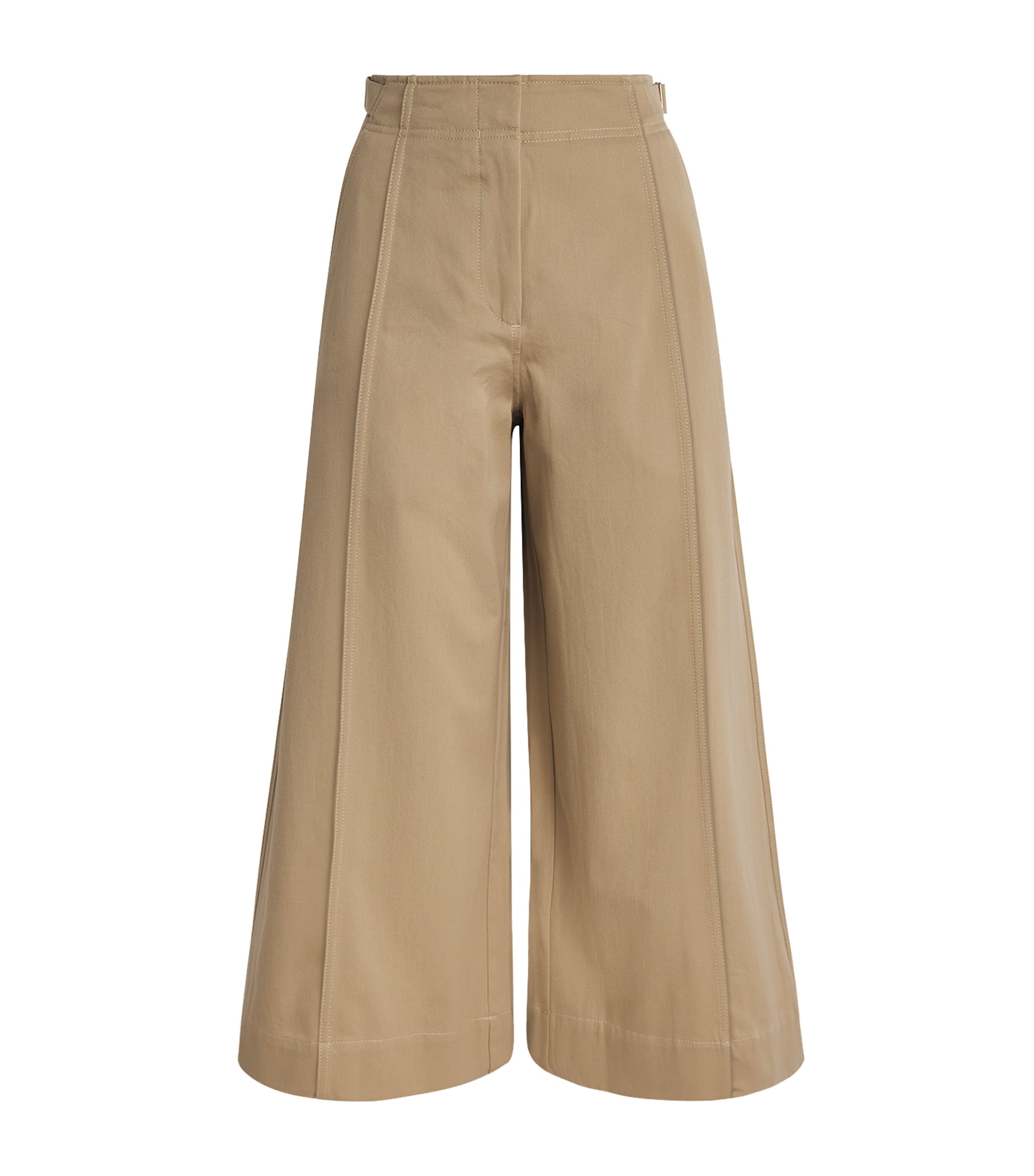 Ulla Johnson Womens Cotton Sascha Cropped Trousers Sahara
