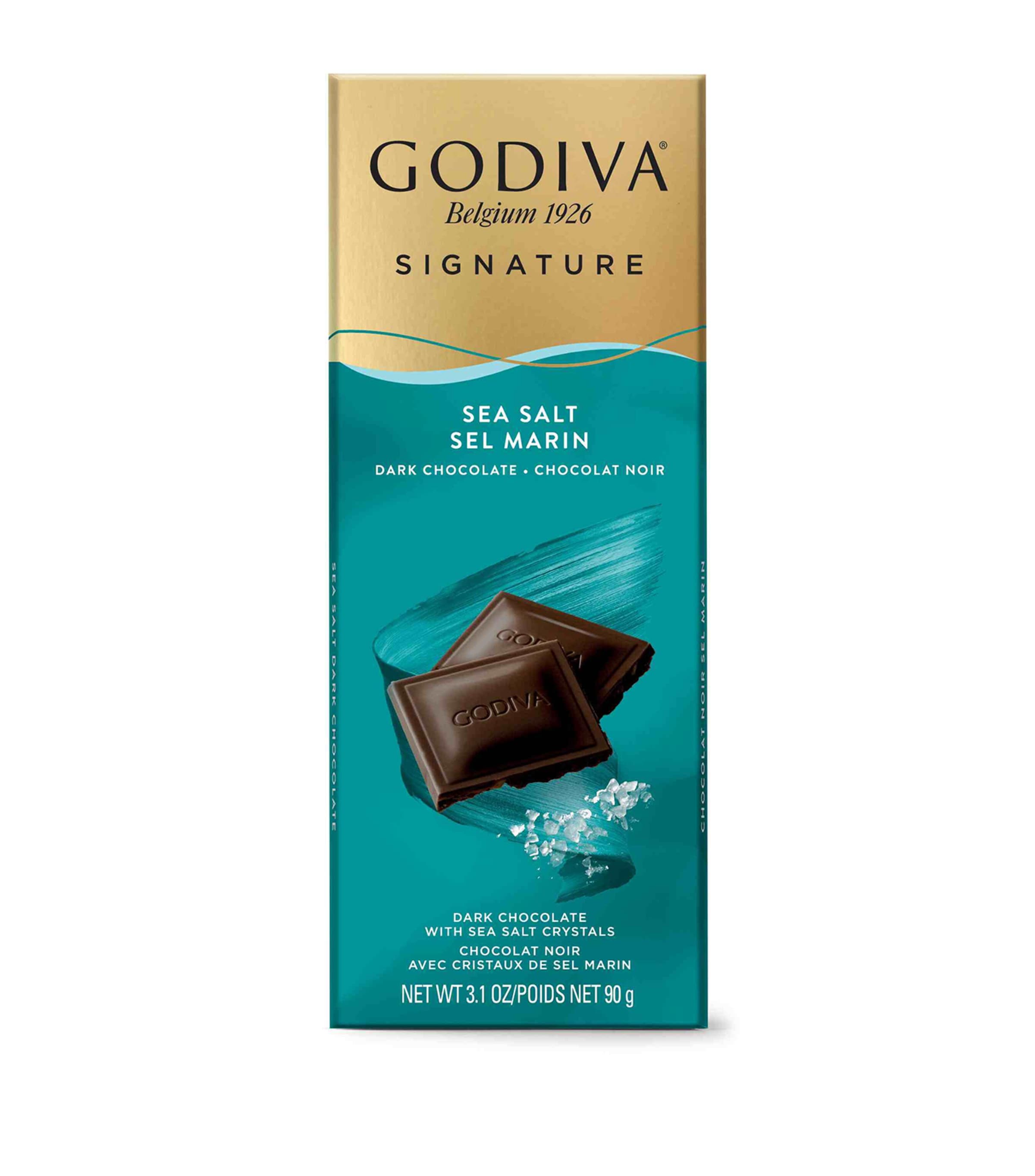 Godiva Dark Chocolate and Sea Salt Bar (90g)