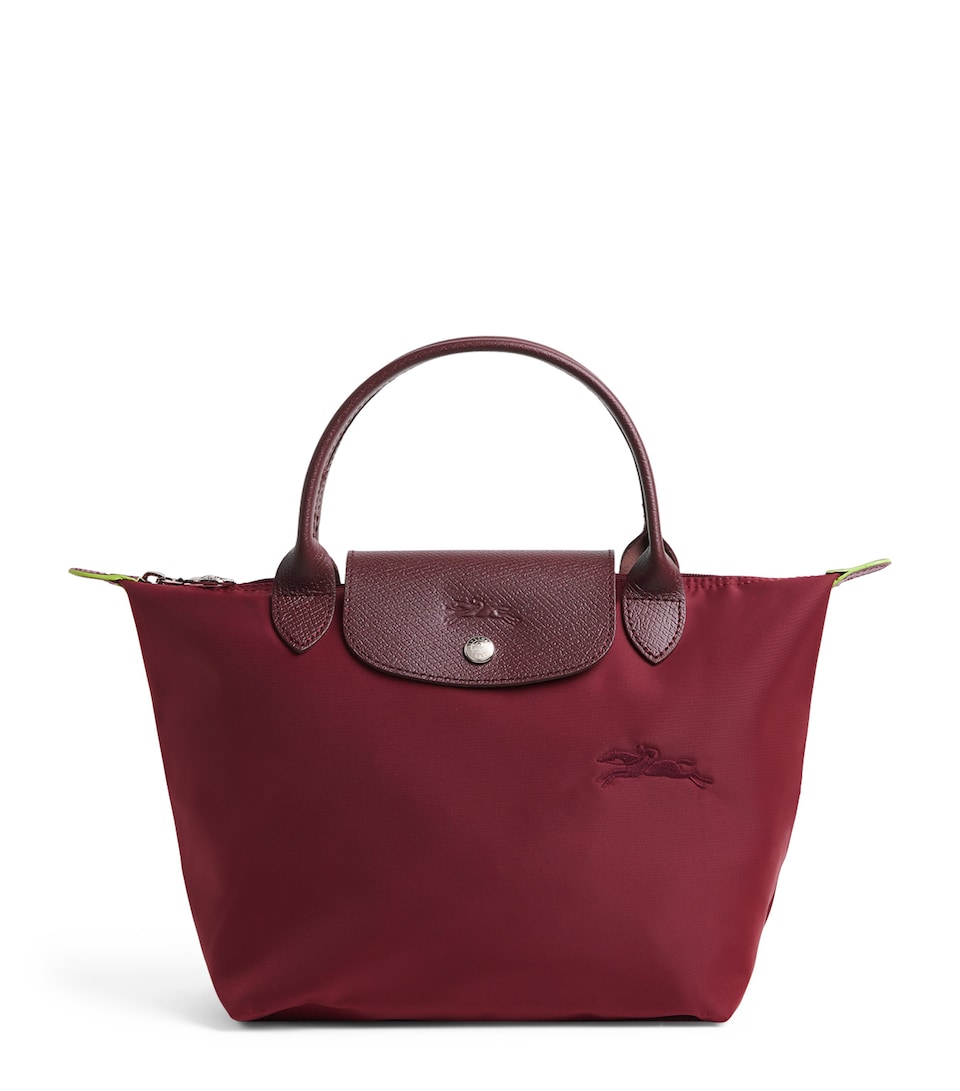 Small Le Pliage Green Top-Handle Bag