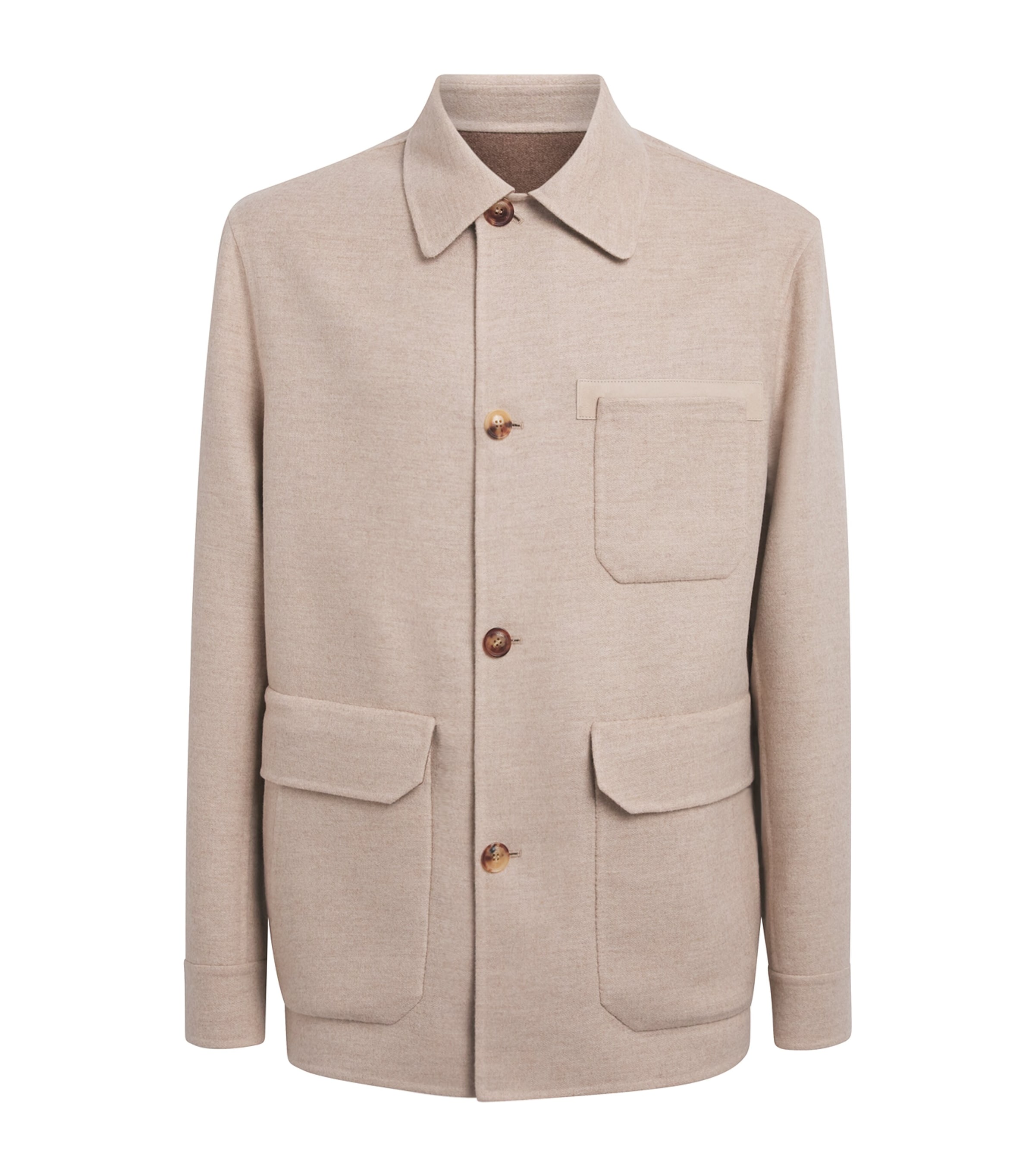 Brett Johnson Mens Cashmere Double-Chore Shacket Selosse