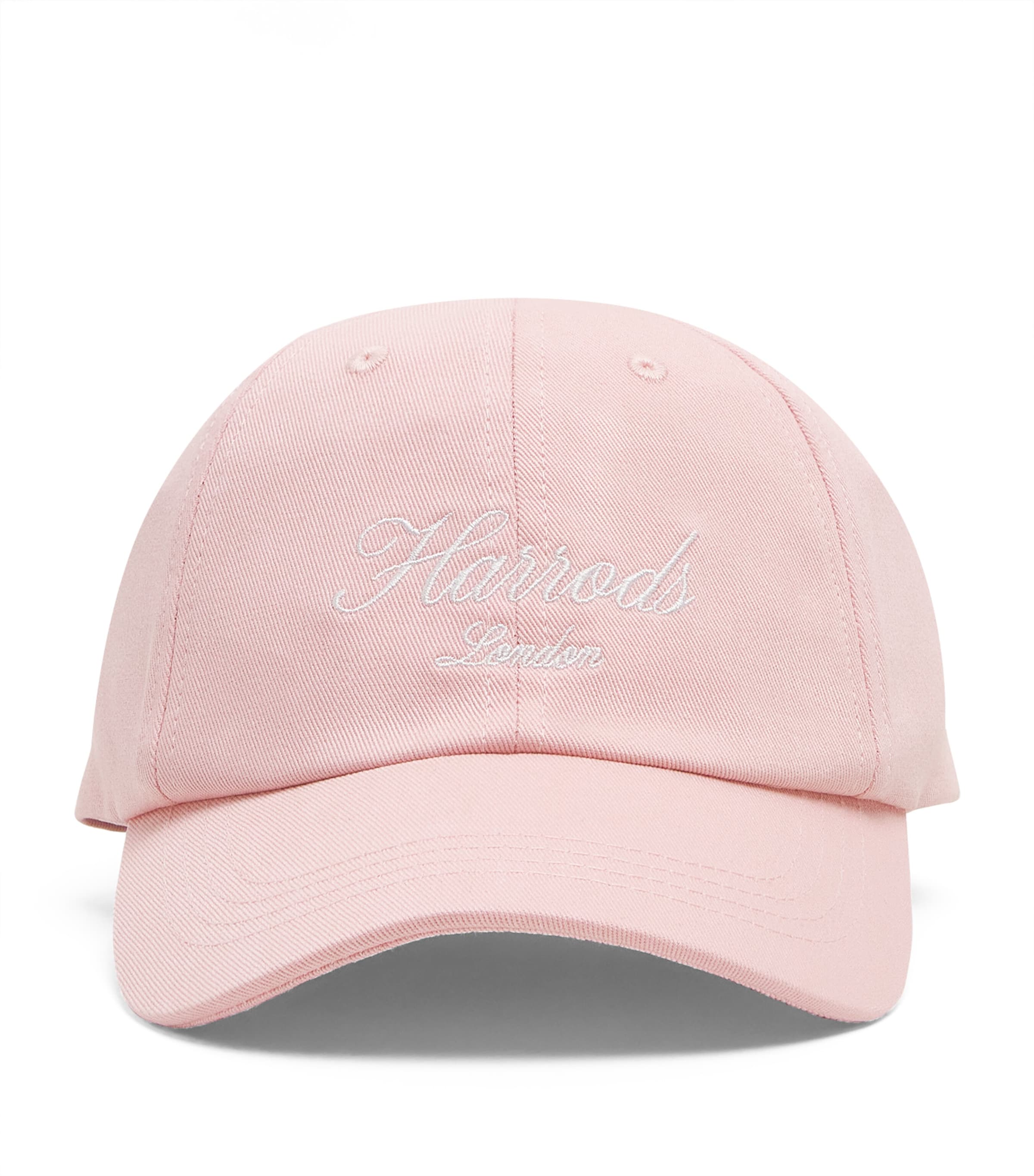 Harrods Organic Cotton Logo Baseball Cap Pink