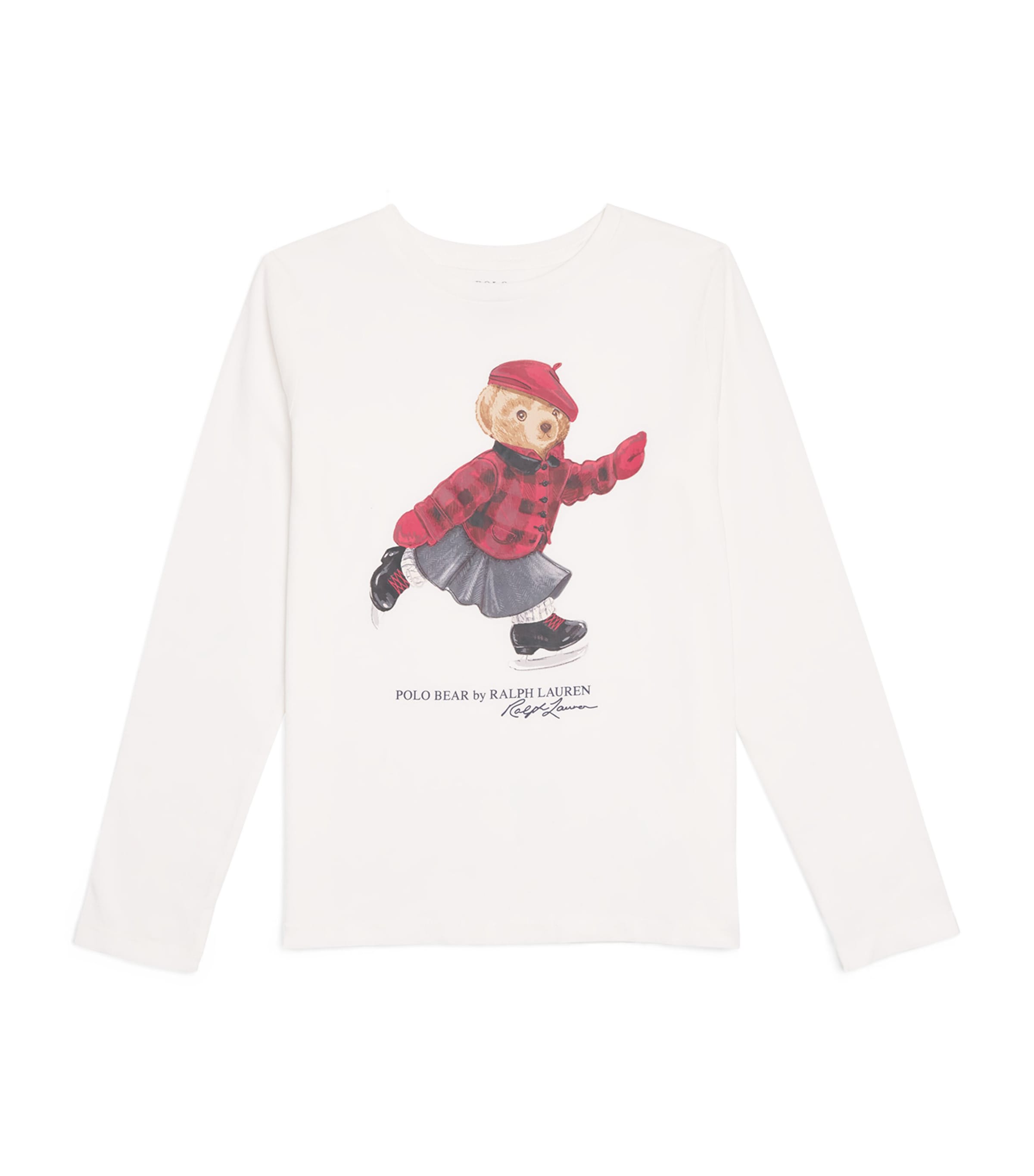 Skating Polo Bear Long-Sleeve T-Shirt (2-7 Years)