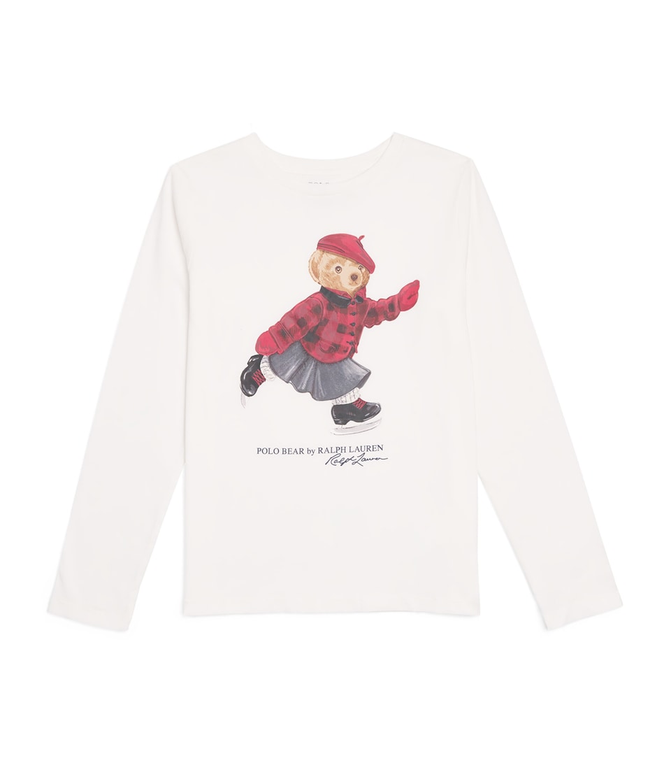 Long-Sleeve Skating Polo Bear T-Shirt (6-14 Years)