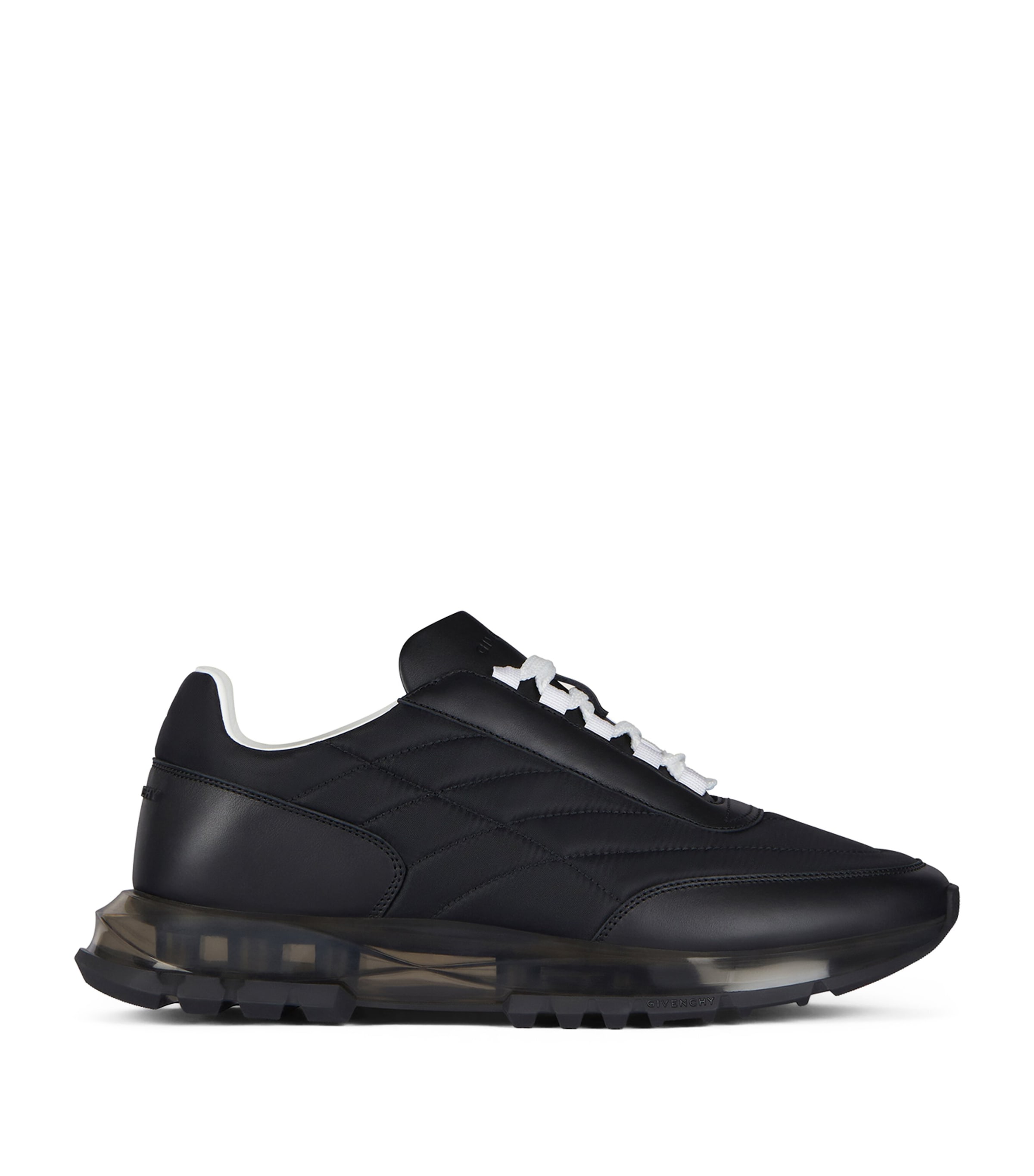 スニーカー GIVENCHY G move leather and suede sneakers with givenchy GIVENCHY G Move suede-trimmed leather sneakers | NET-A-PORTER