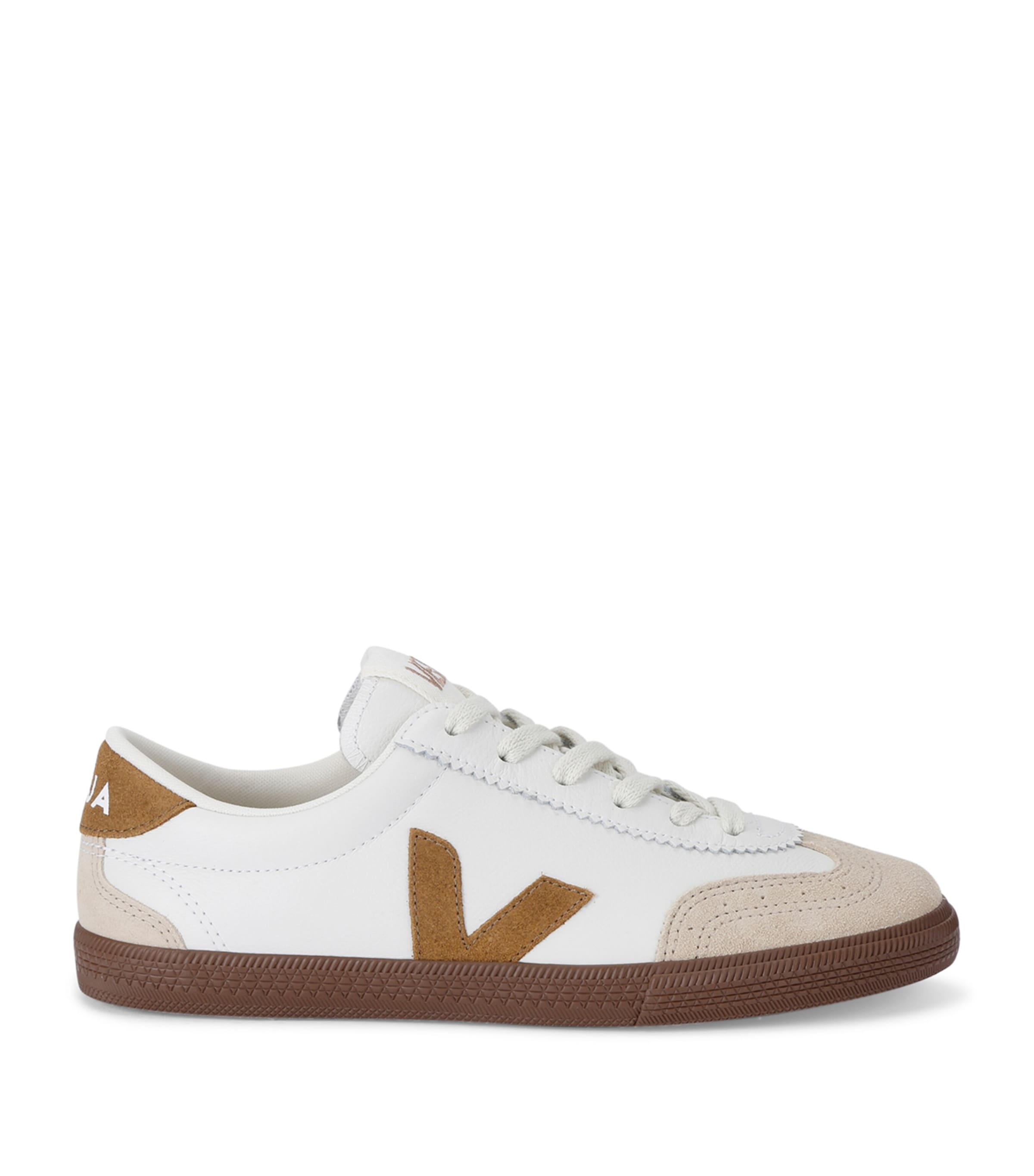Veja Leather Volley Sneakers Tan Comb