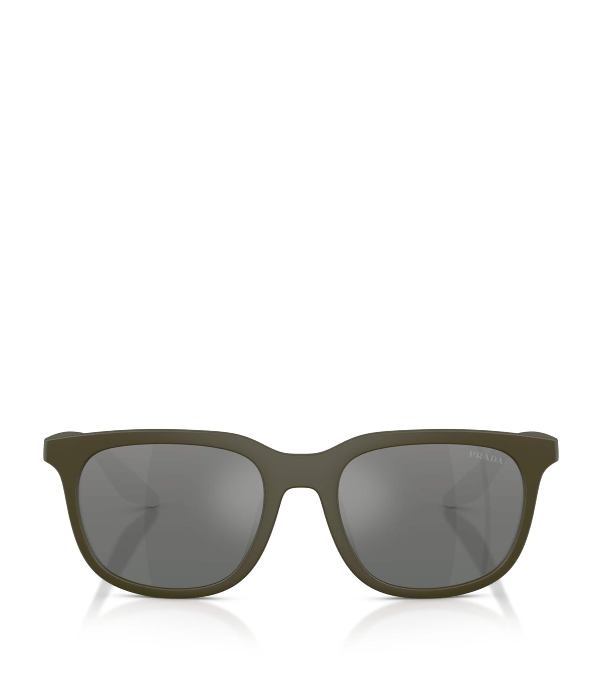 Prada Linea Rossa Pillow Sunglasses Green
