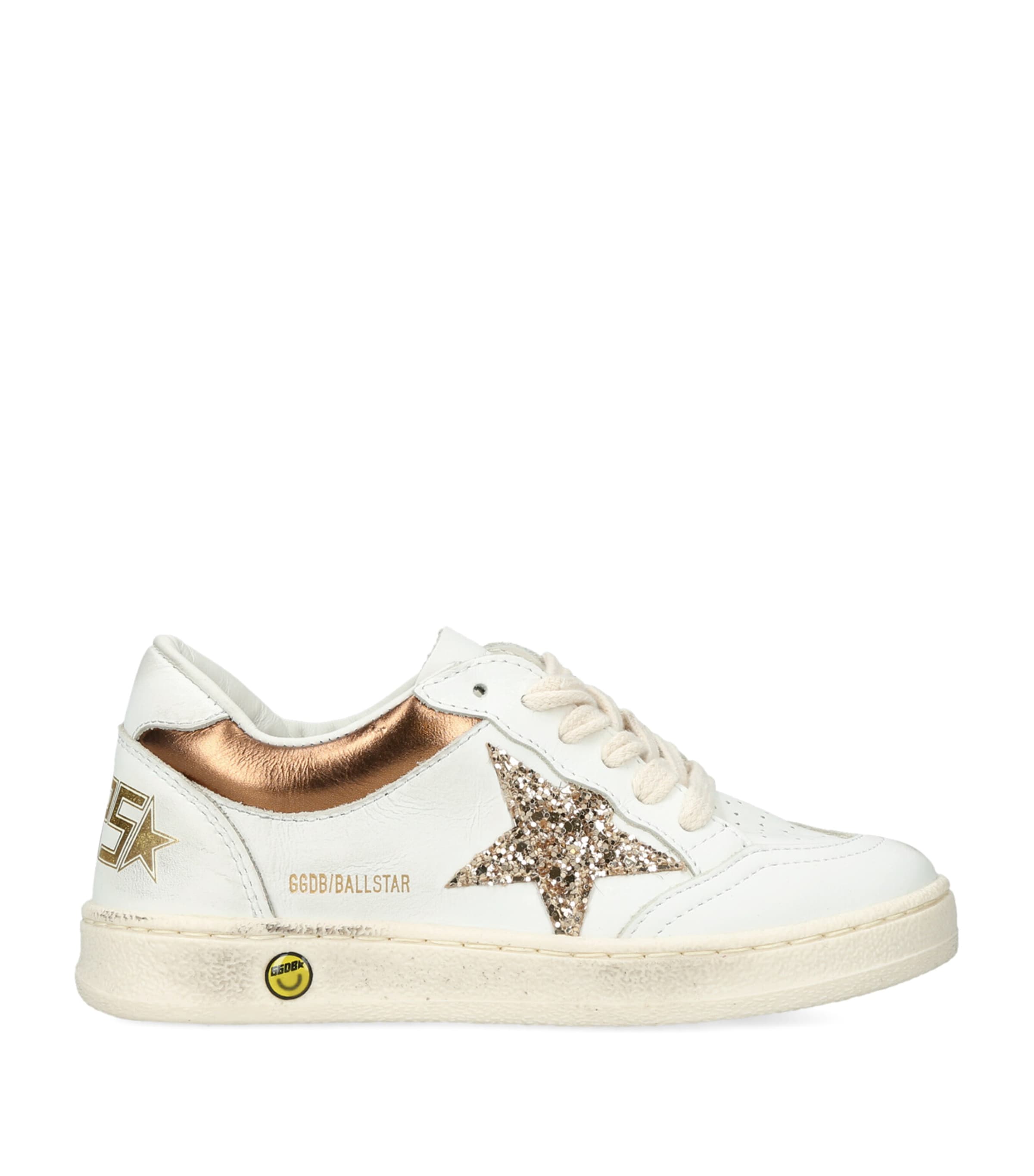 Golden Goose Leather Ball Star Sneakers Gold Comb