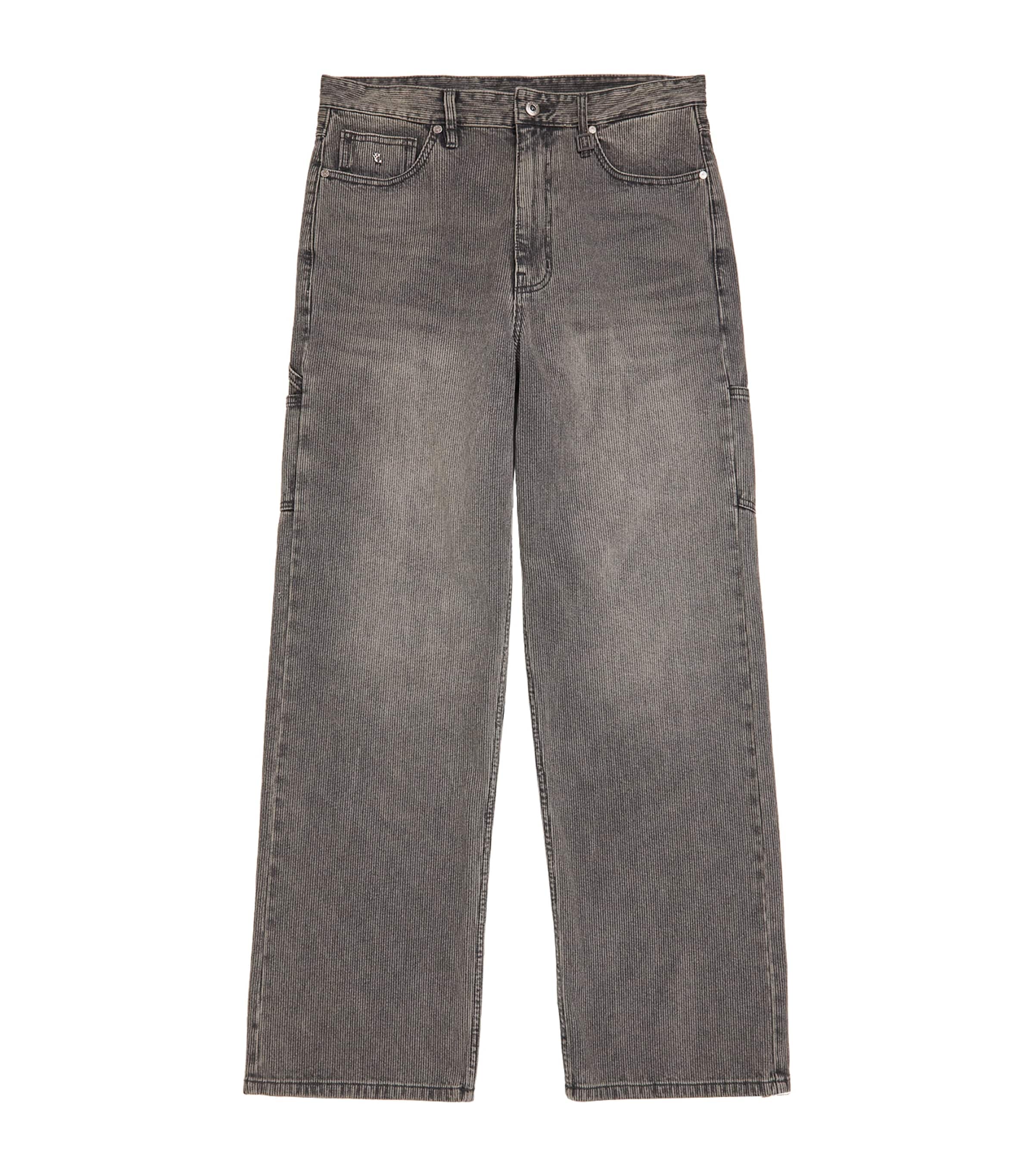 Wooyoungmi Mens Cotton Corduroy Jeans Grey