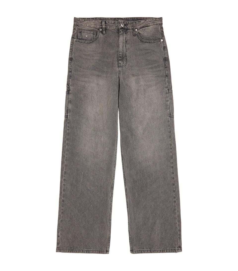 Wooyoungmi Mens Cotton Corduroy Jeans Grey
