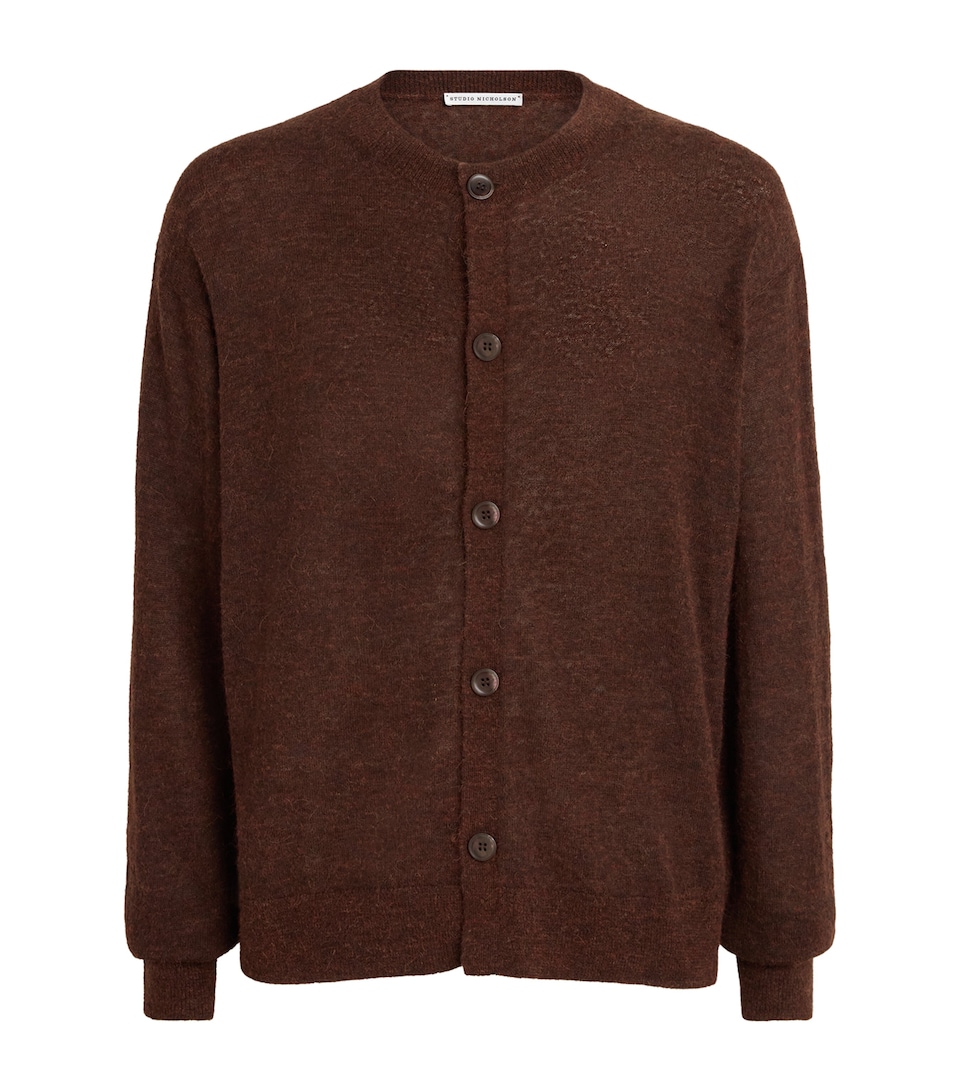 Studio Nicholson Mens Andres Cardigan Chestnut