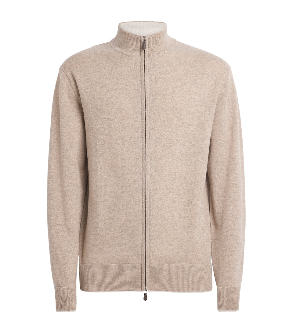 Cashmere Knightsbridge Zip Cardigan