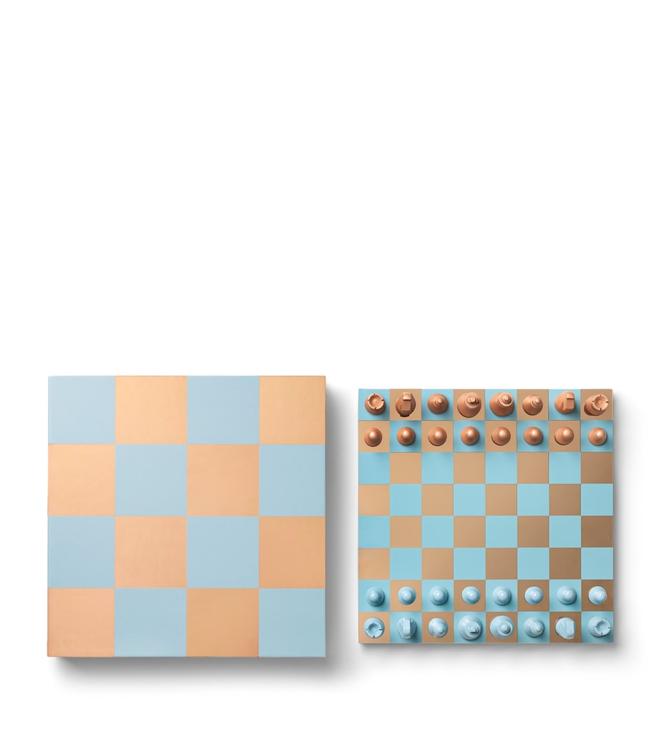 Printworks Art of Chess Mirror Set Blue