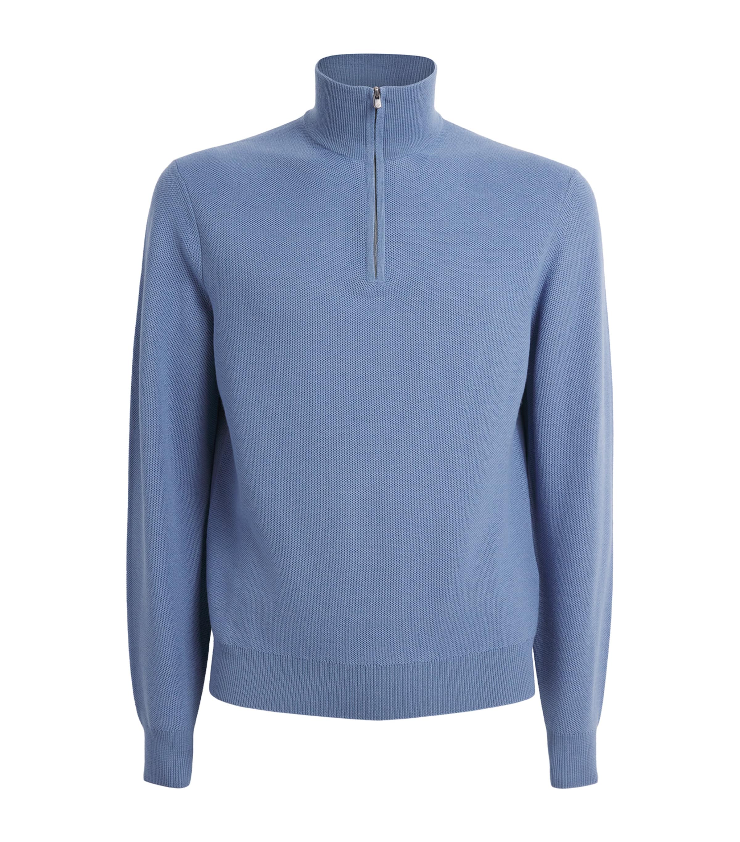 Wool Quarter-Zip Sweater