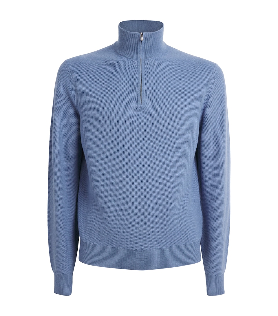 Wool Quarter-Zip Sweater