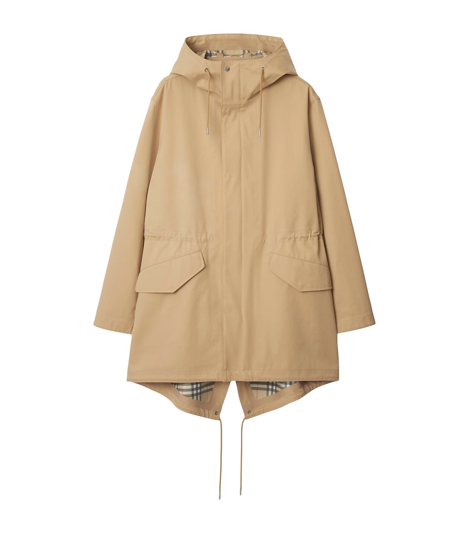 Cotton Gabardine Fishtail Parka