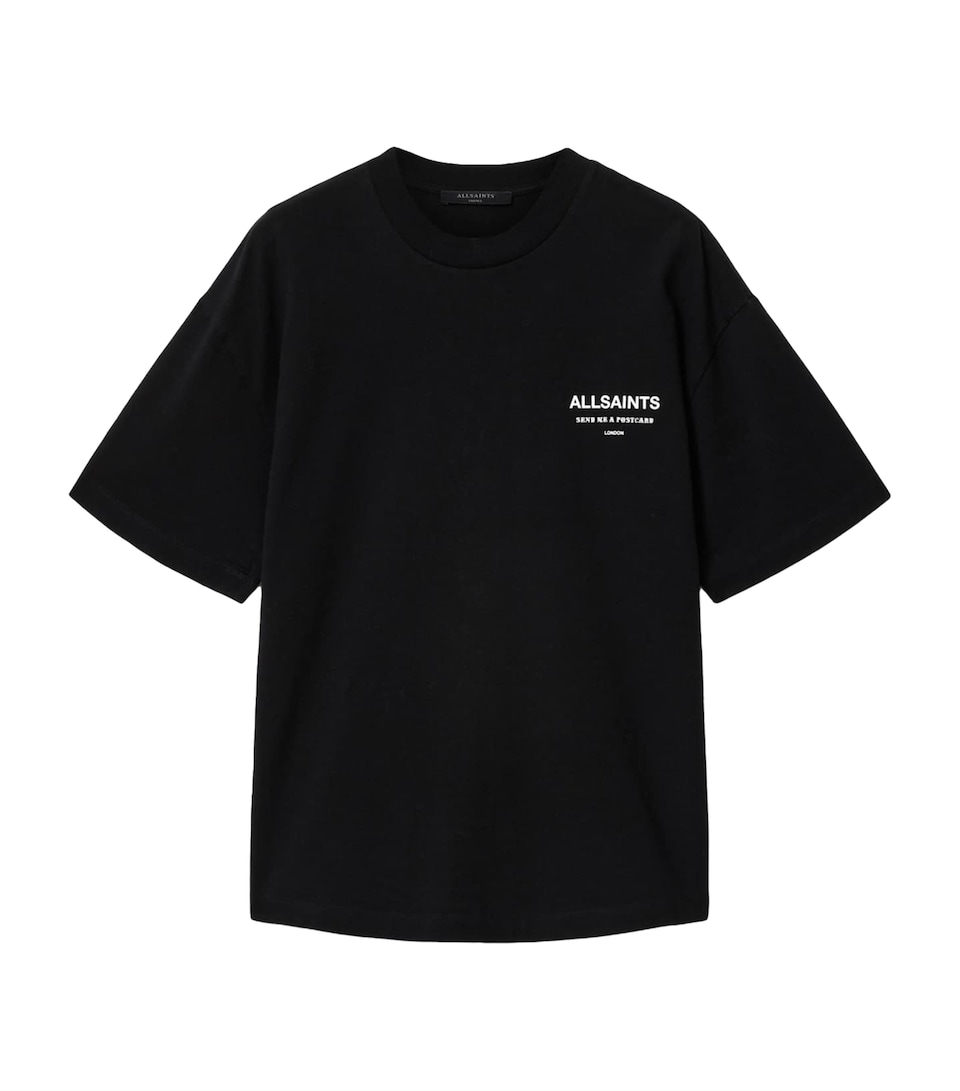 AllSaints Womens Organic Cotton Dreamer Etta T-Shirt Black