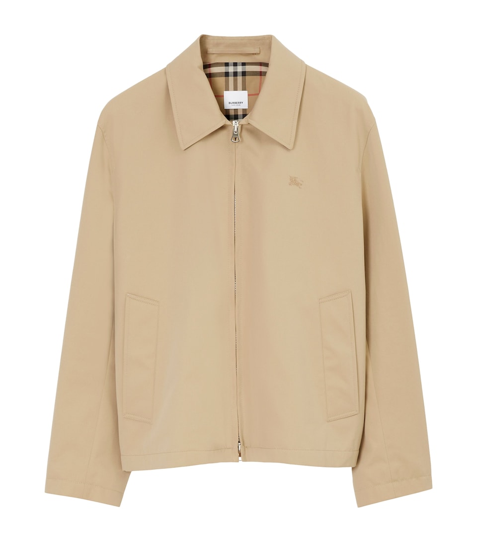 Cotton Gabardine Harrington Jacket