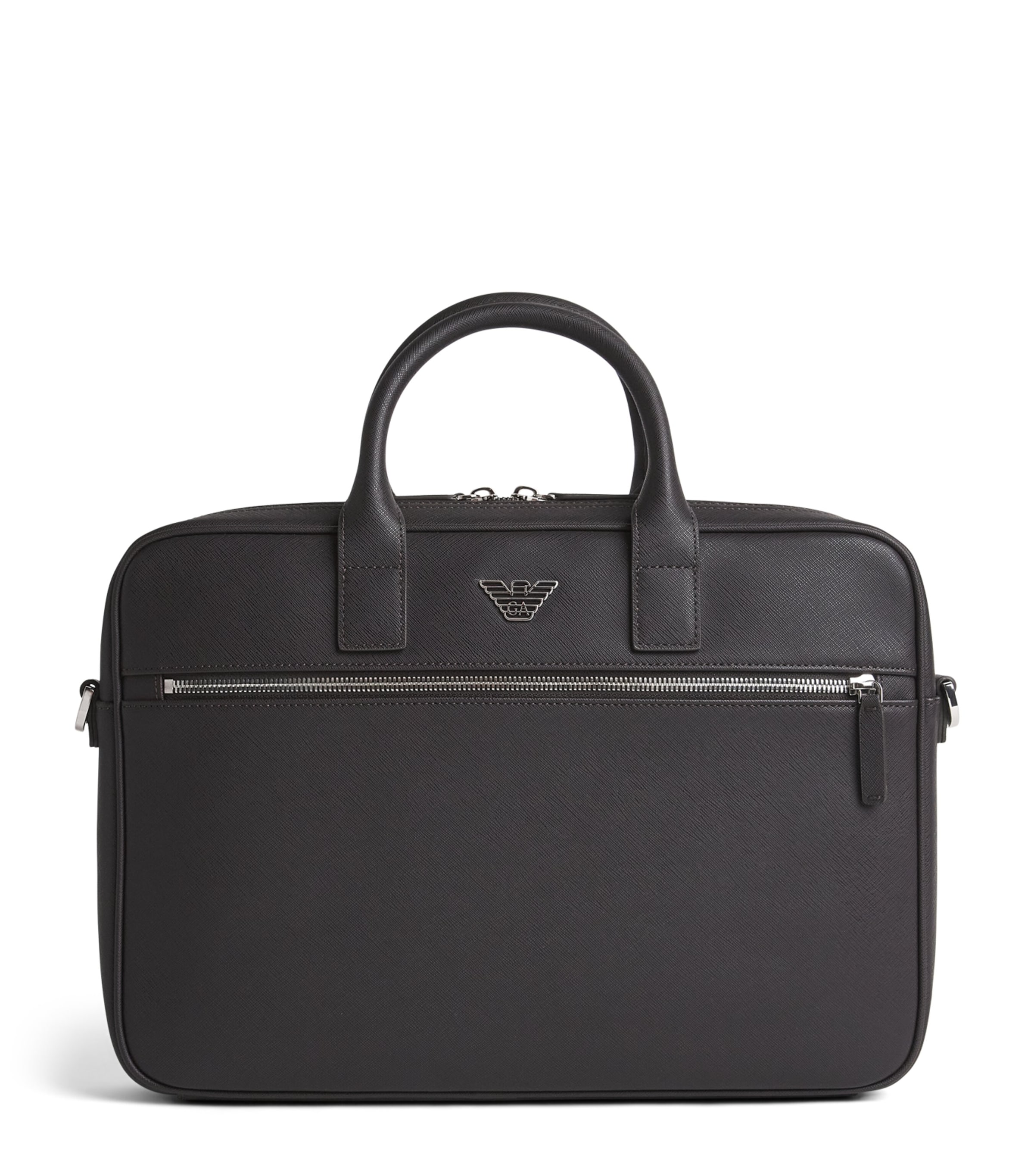 Emporio Armani Saffiano Leather Briefcase