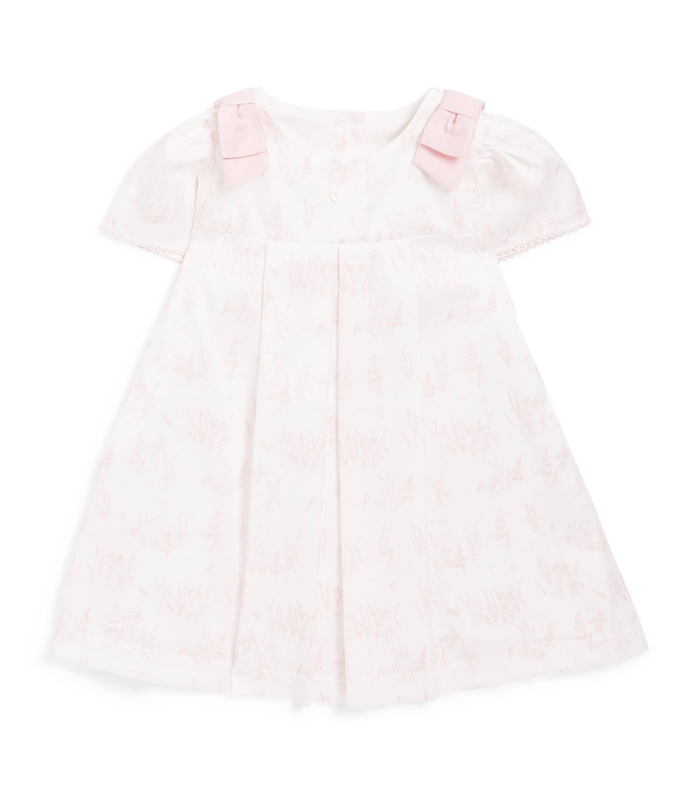 Cotton Pleated Dress (0-24 Months)
