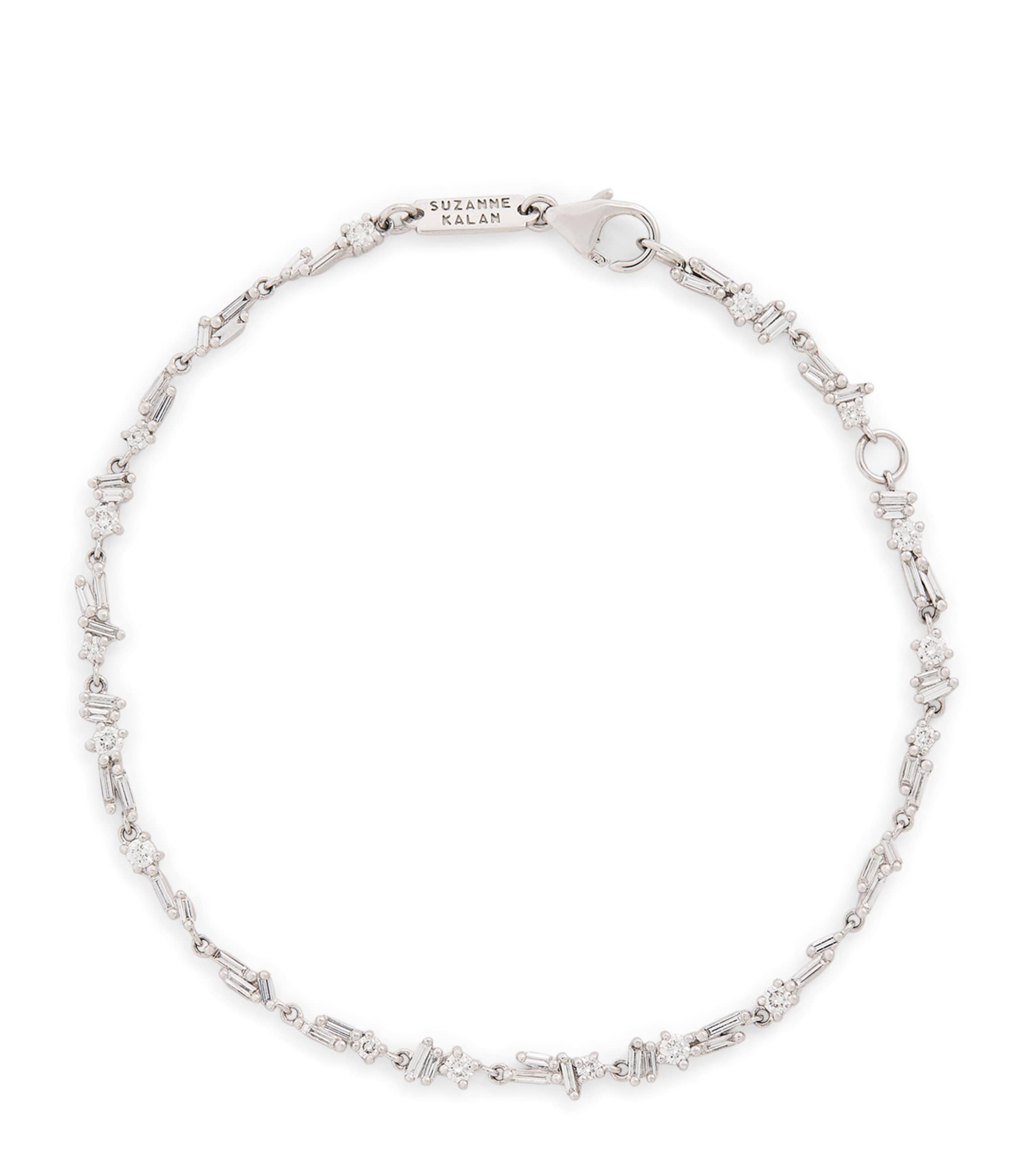 Suzanne Kalan White Gold and Diamond Sparkler Bracelet Wg/wd