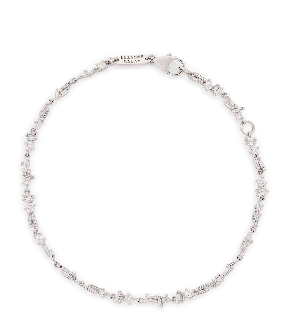 Suzanne Kalan White Gold and Diamond Sparkler Bracelet Wg/wd