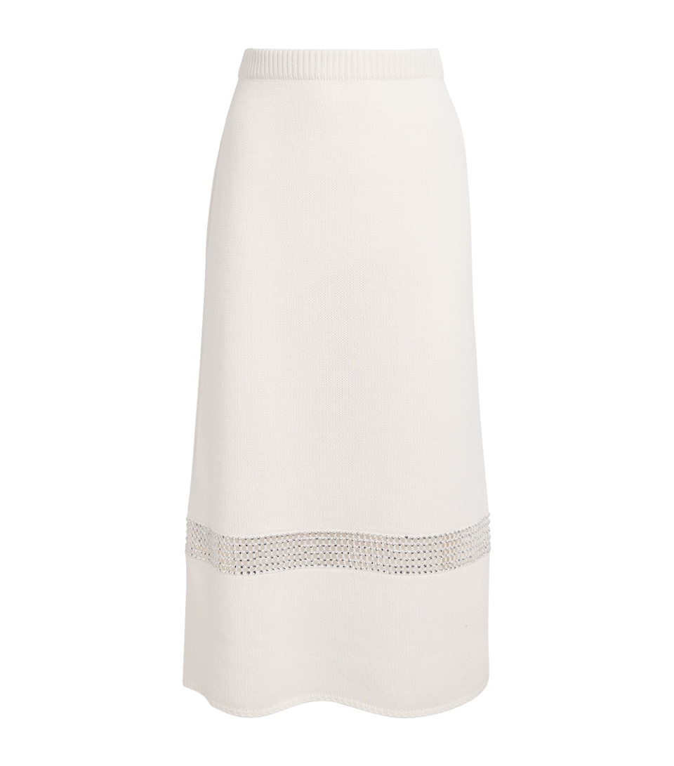 Wool-Silk-Cashmere Midi Skirt