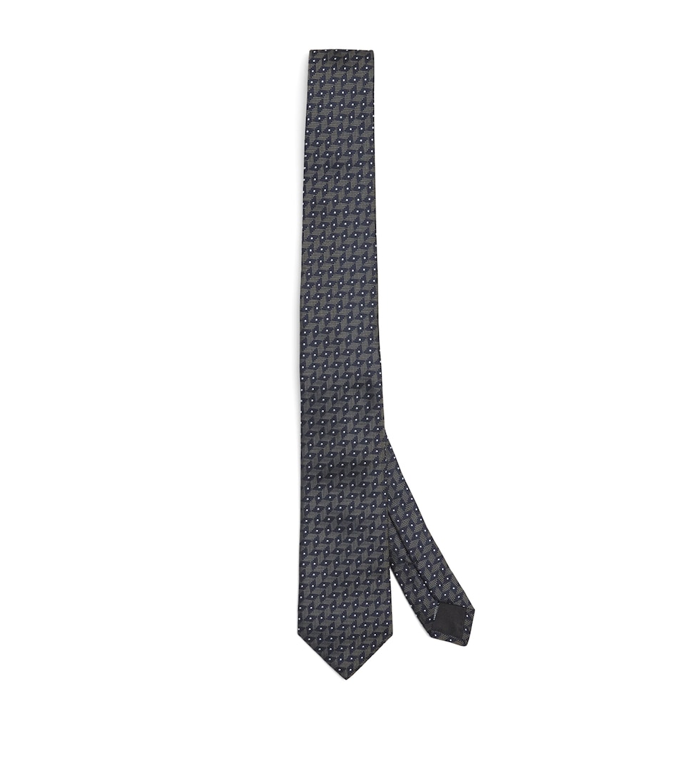 Silk Geometric Tie