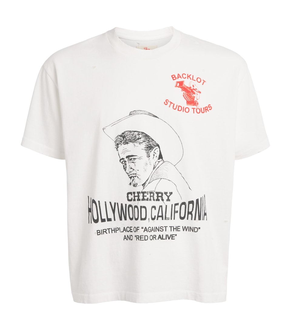 Cherry Los Angeles Mens Backlot T-Shirt Vintage White
