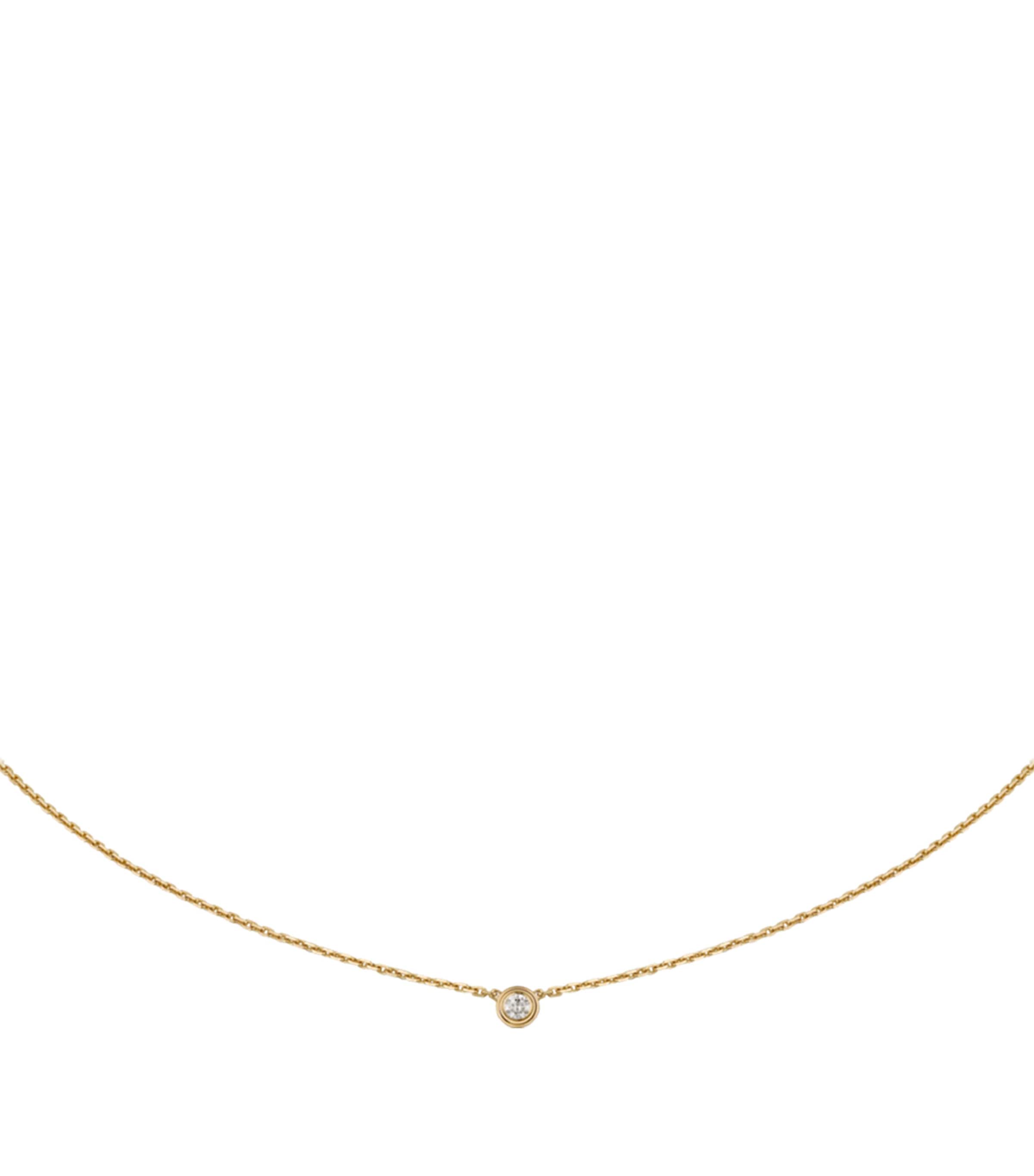 Cartier Extra-Small Yellow Gold and Diamond Cartier d'Amour Necklace Yellow Gold