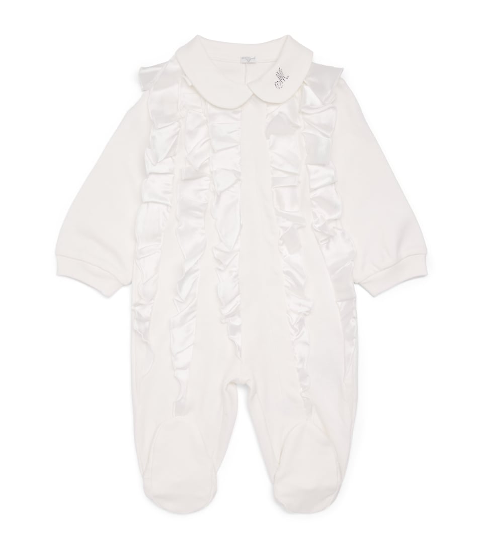 Monnalisa Cotton Frill All-In-One (3-9 Months) Cream