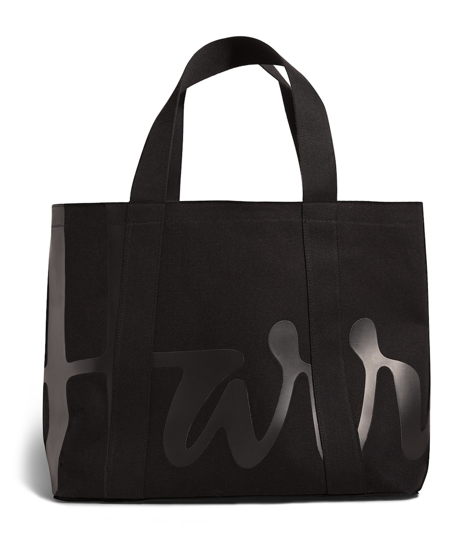Medium Cotton Logo Tote Bag