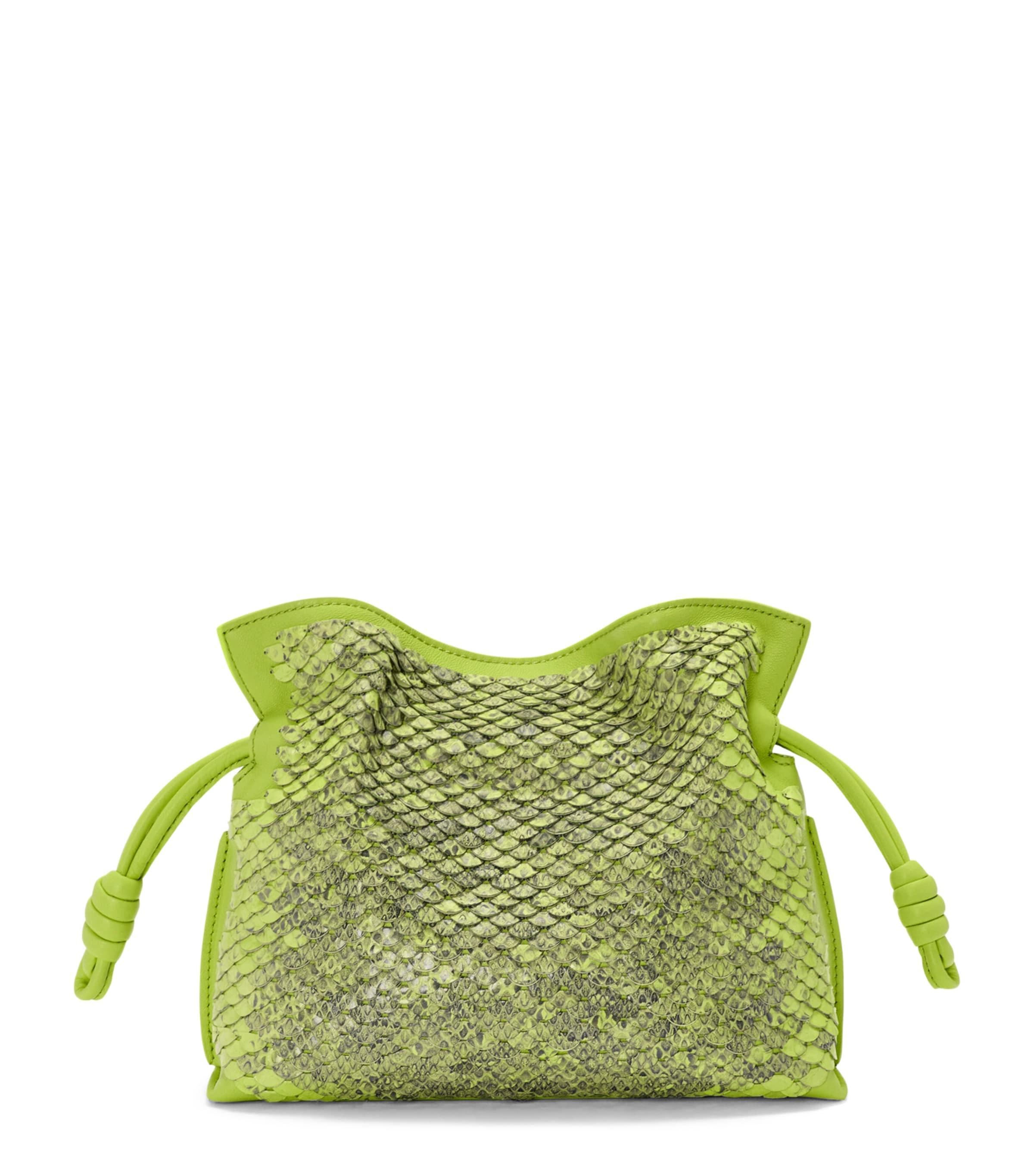 Mini Snakeskin Scales Flamenco Clutch
