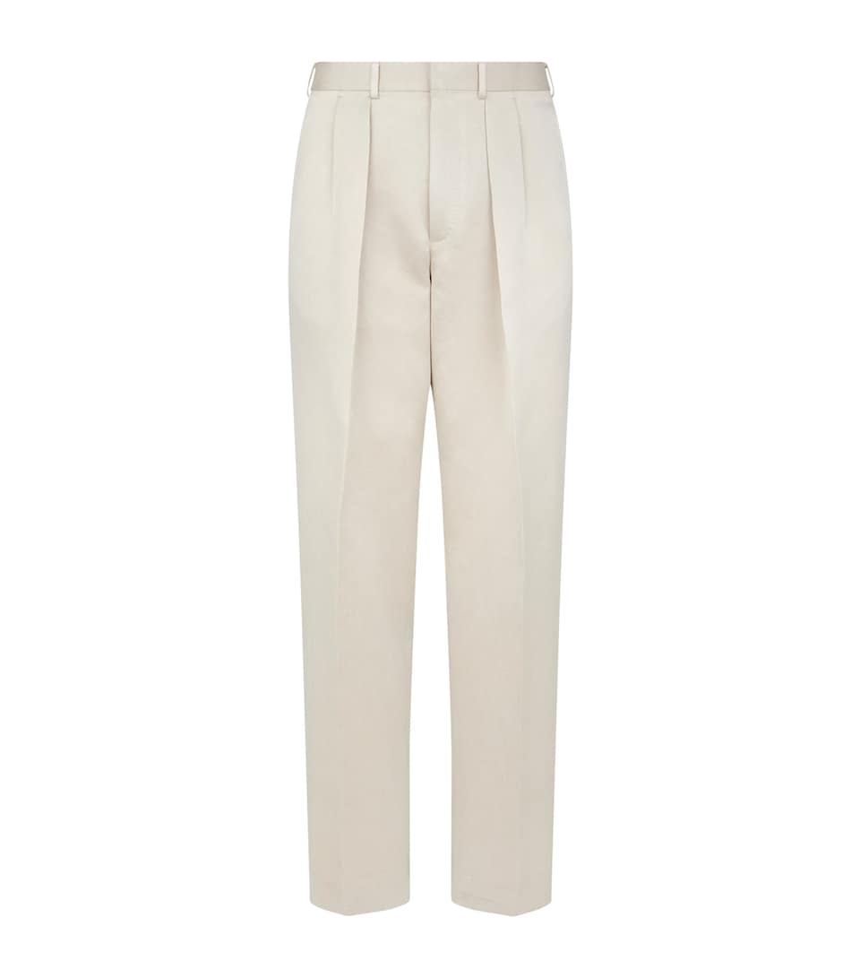 Cotton-Mulberry Silk Trousers