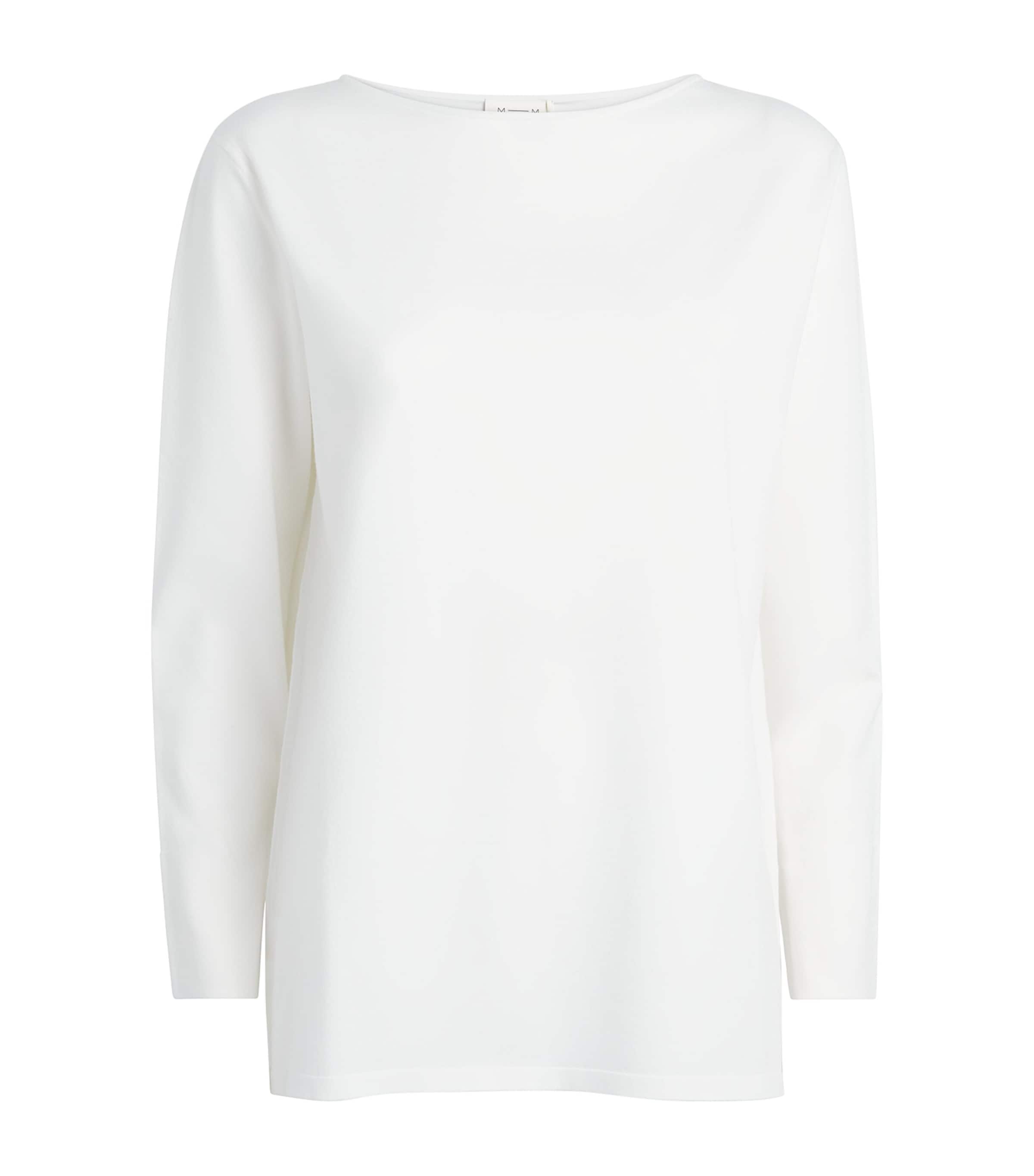 MM Womens Crew-Neck Sweater White