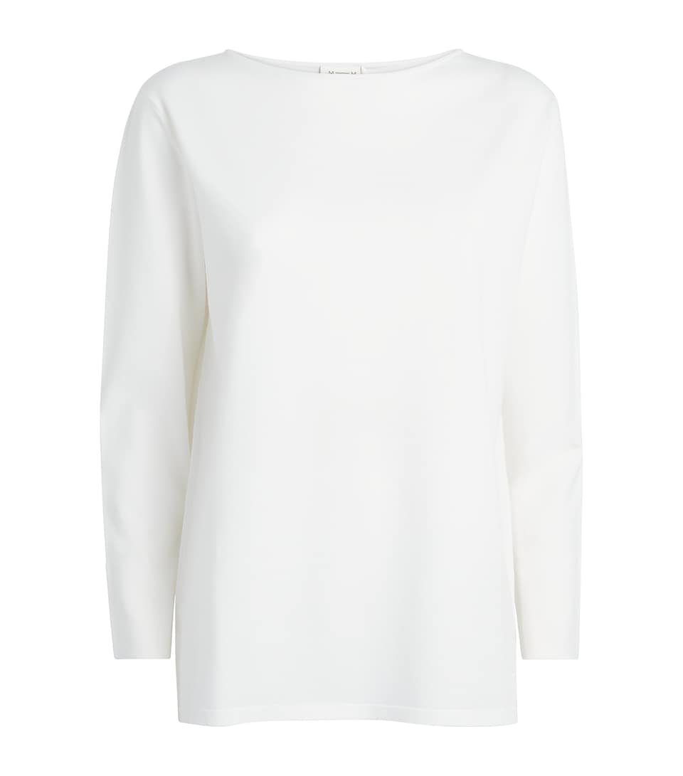 MM Womens Crew-Neck Sweater White